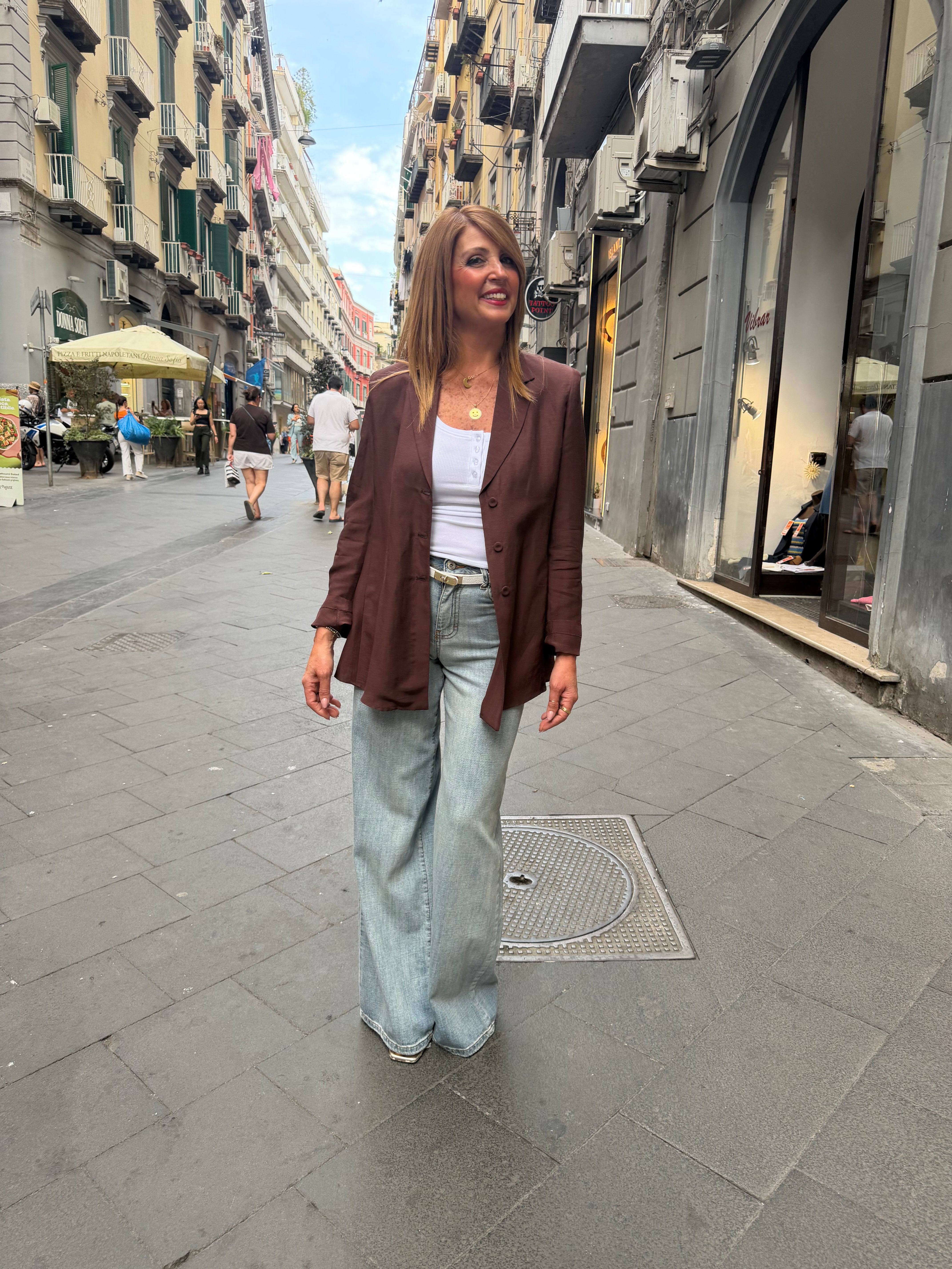 Giacca in misto lino Hanita