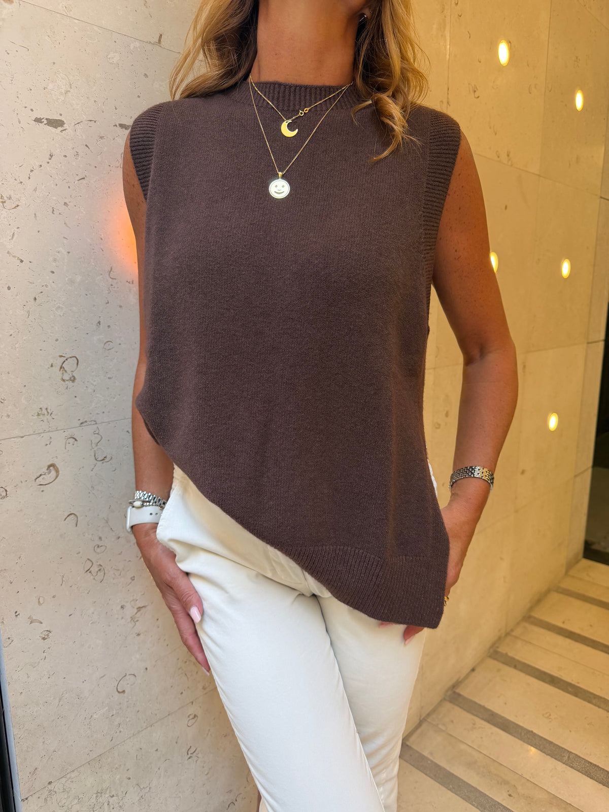 Gilet Spacchi A Lato Manila Grace