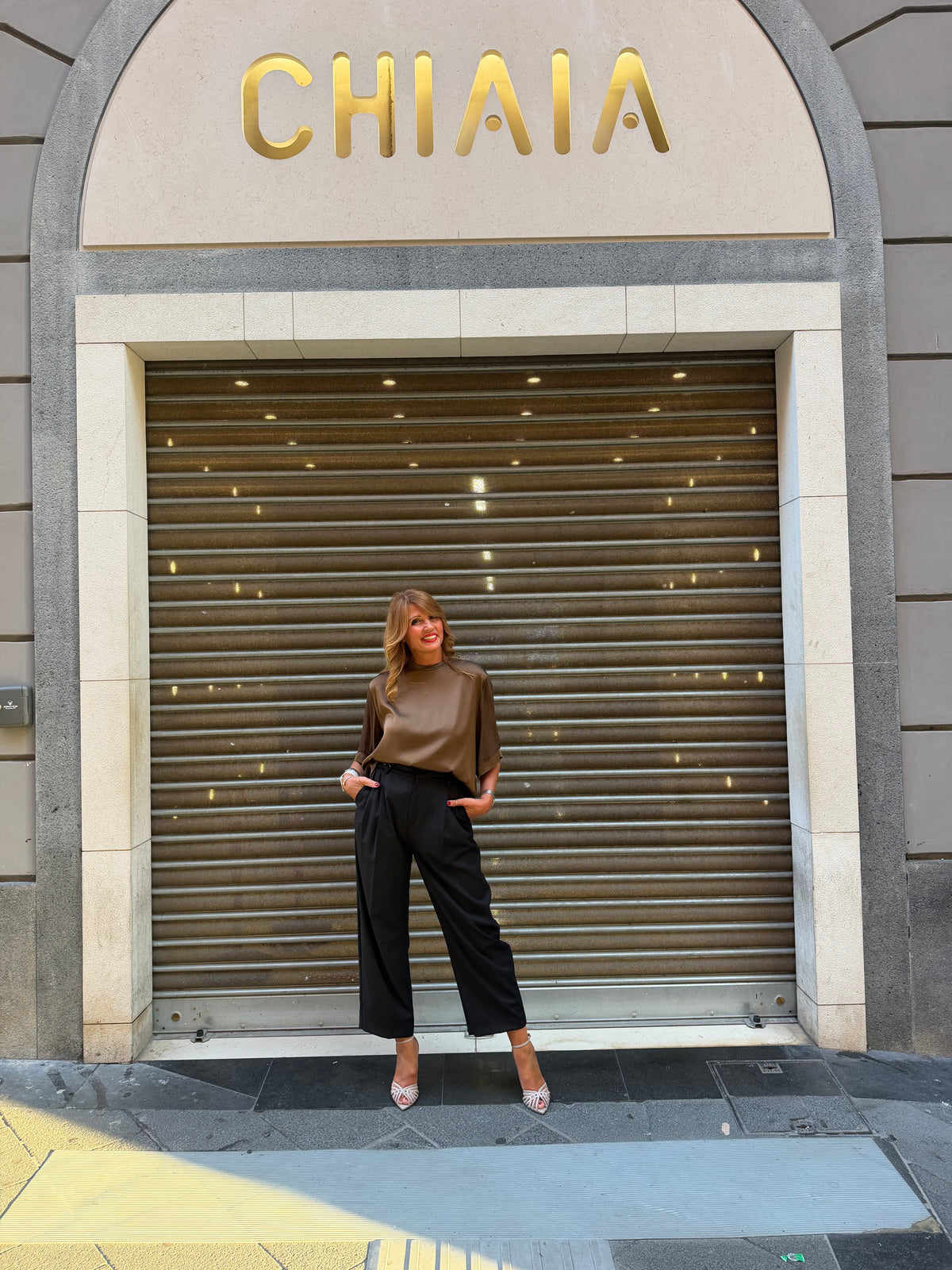Pantalone con pinces Manila Grace