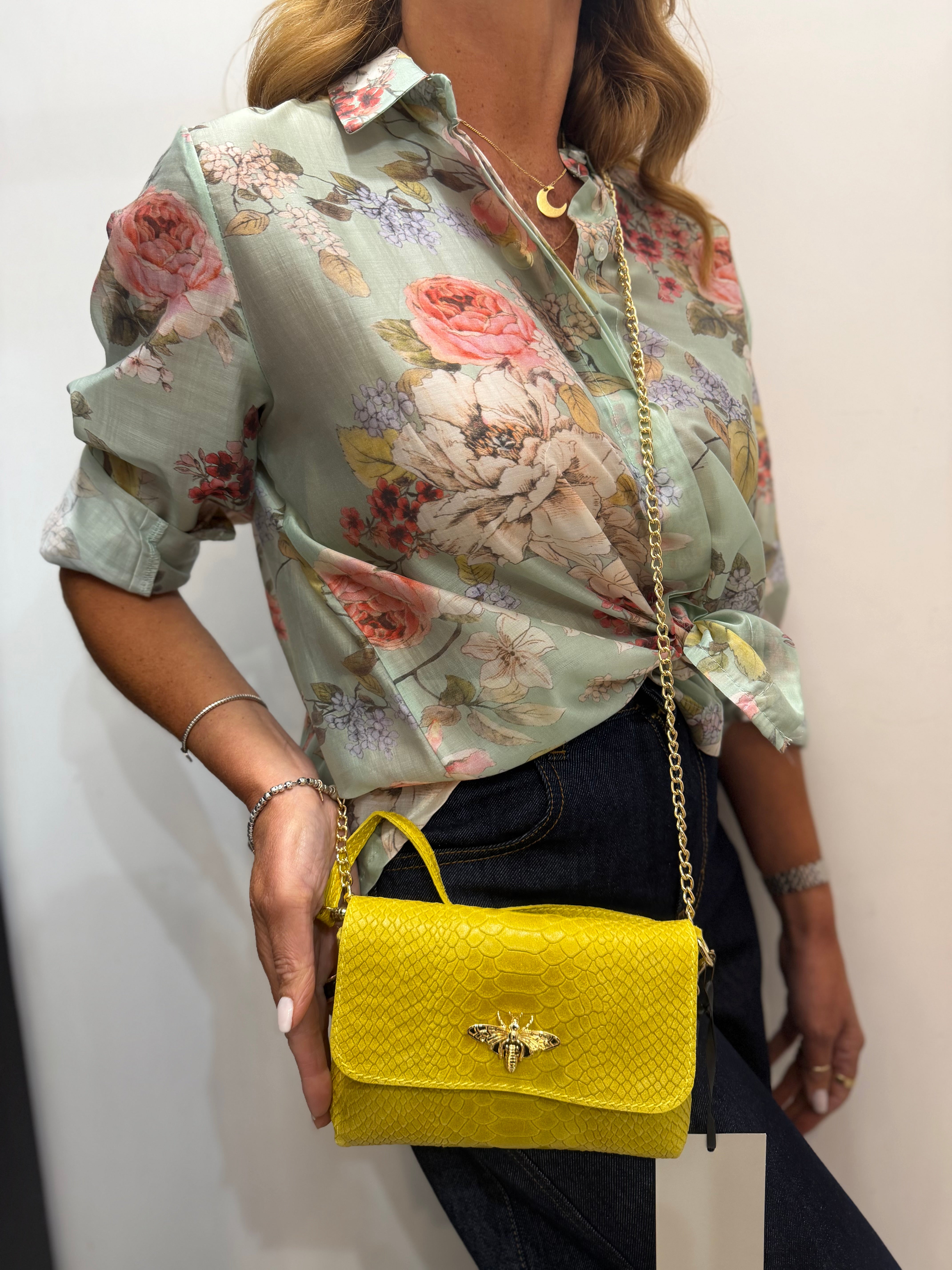 Pochette cocco con dettaglio Vespa Emisphere