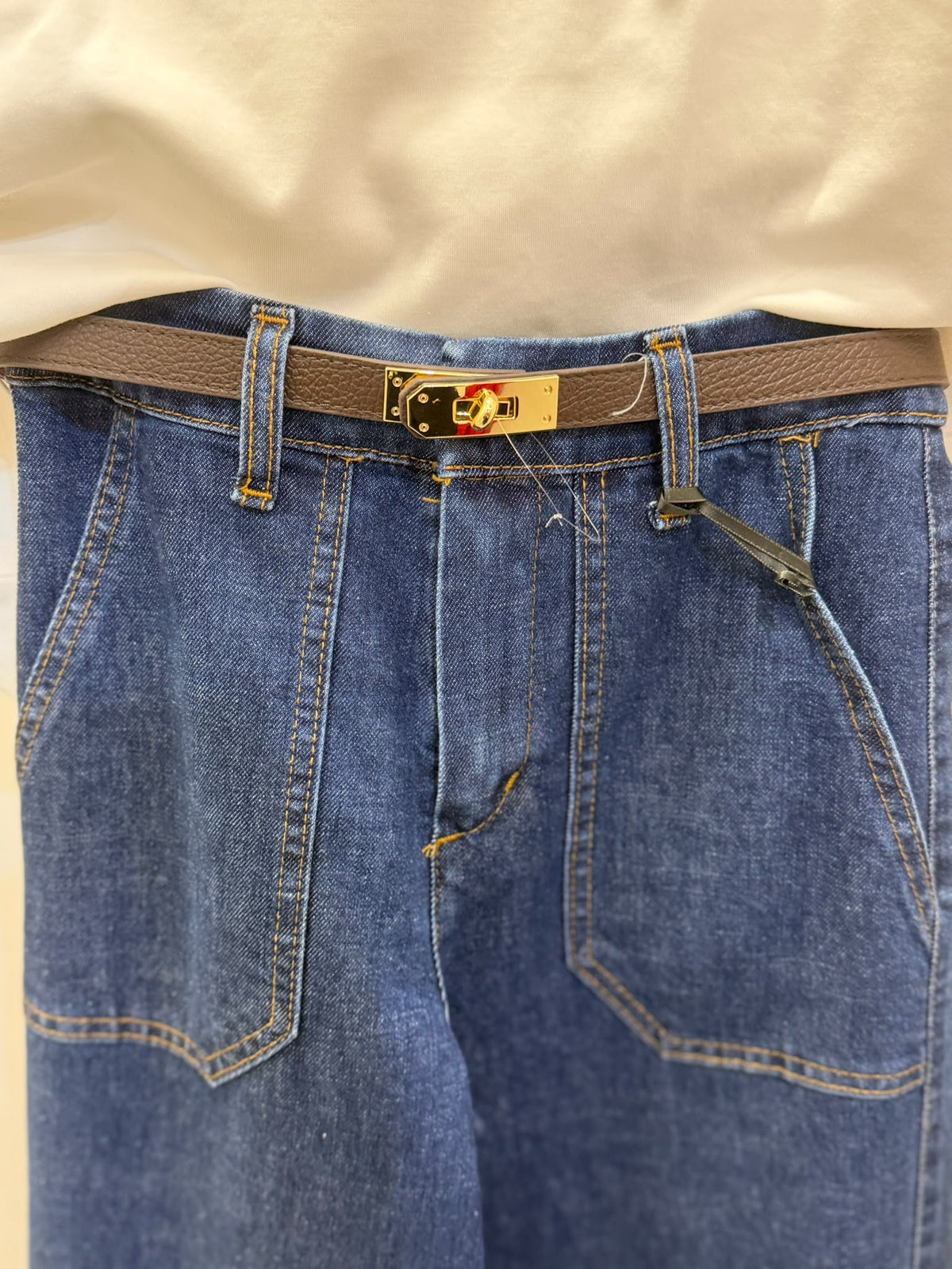 Cintura mod Hermès in pelle