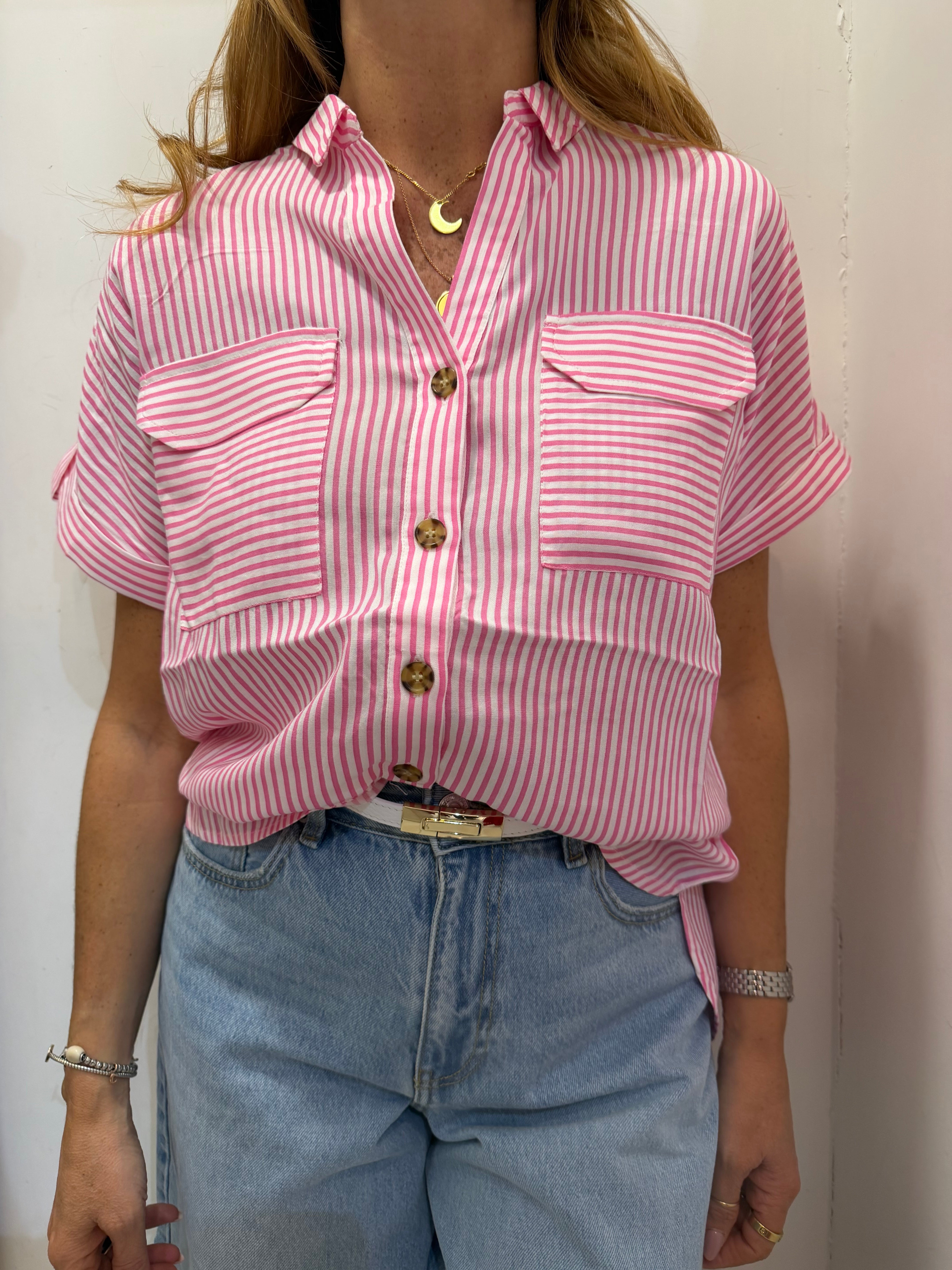 Camicia bumpy mezza manica Vero Moda