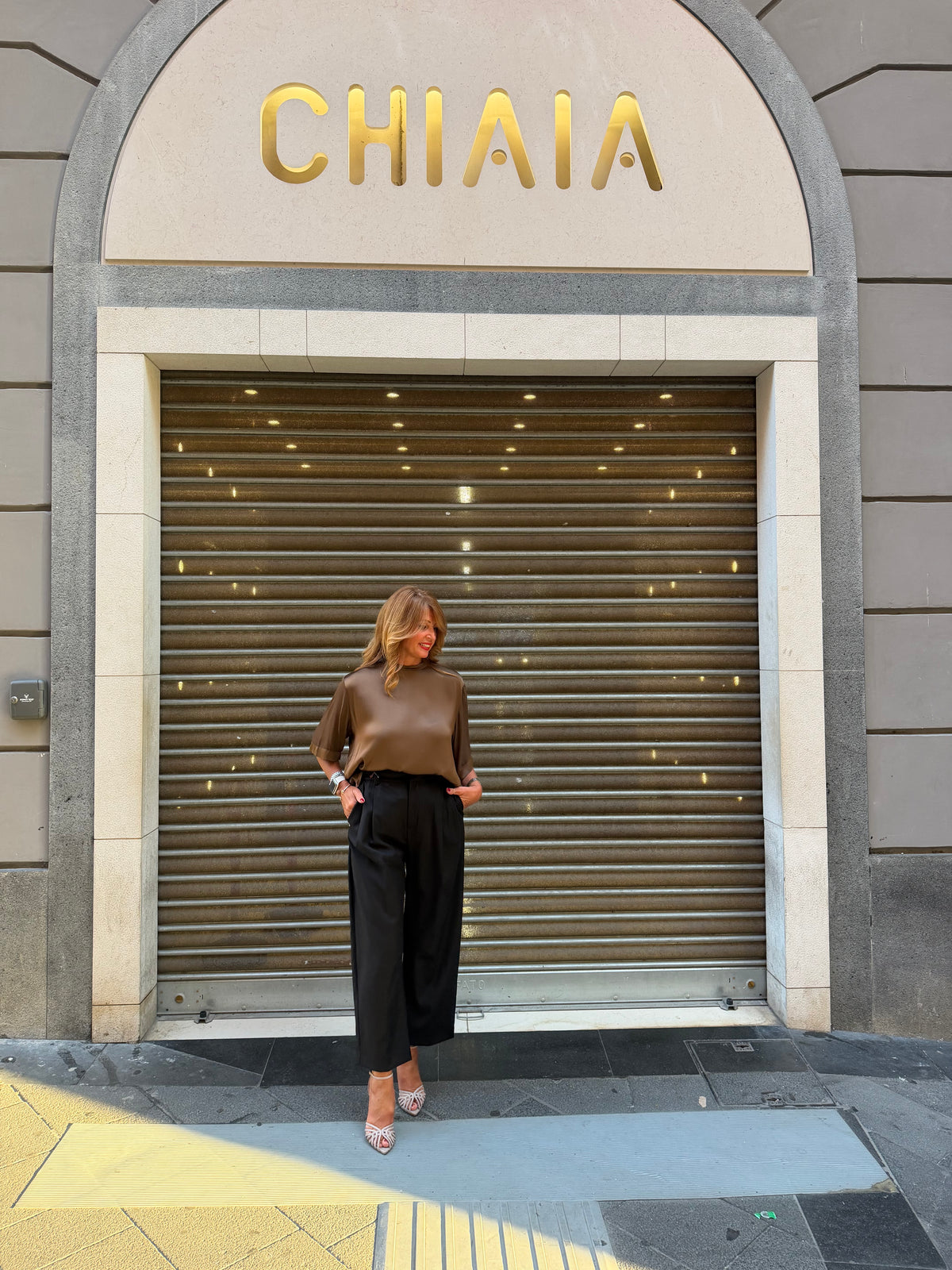 Pantalone con pinces Manila Grace