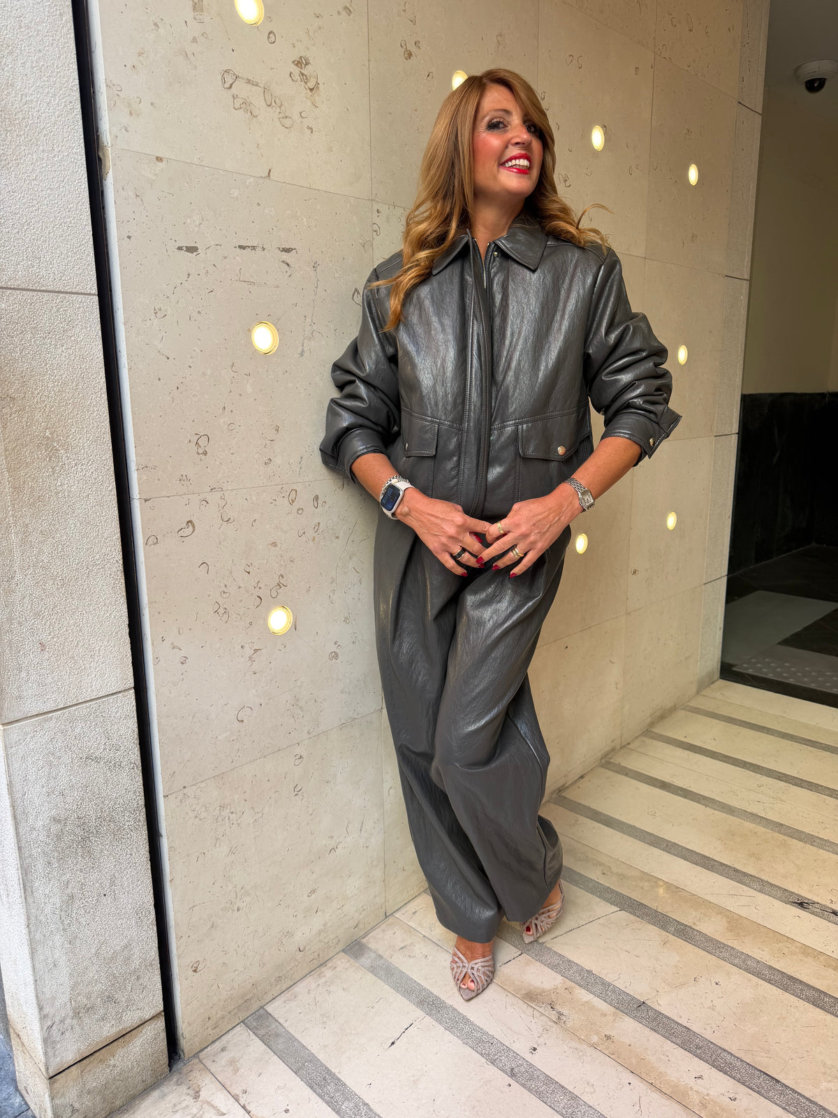 Bomber in ecopelle Kaos Collection
