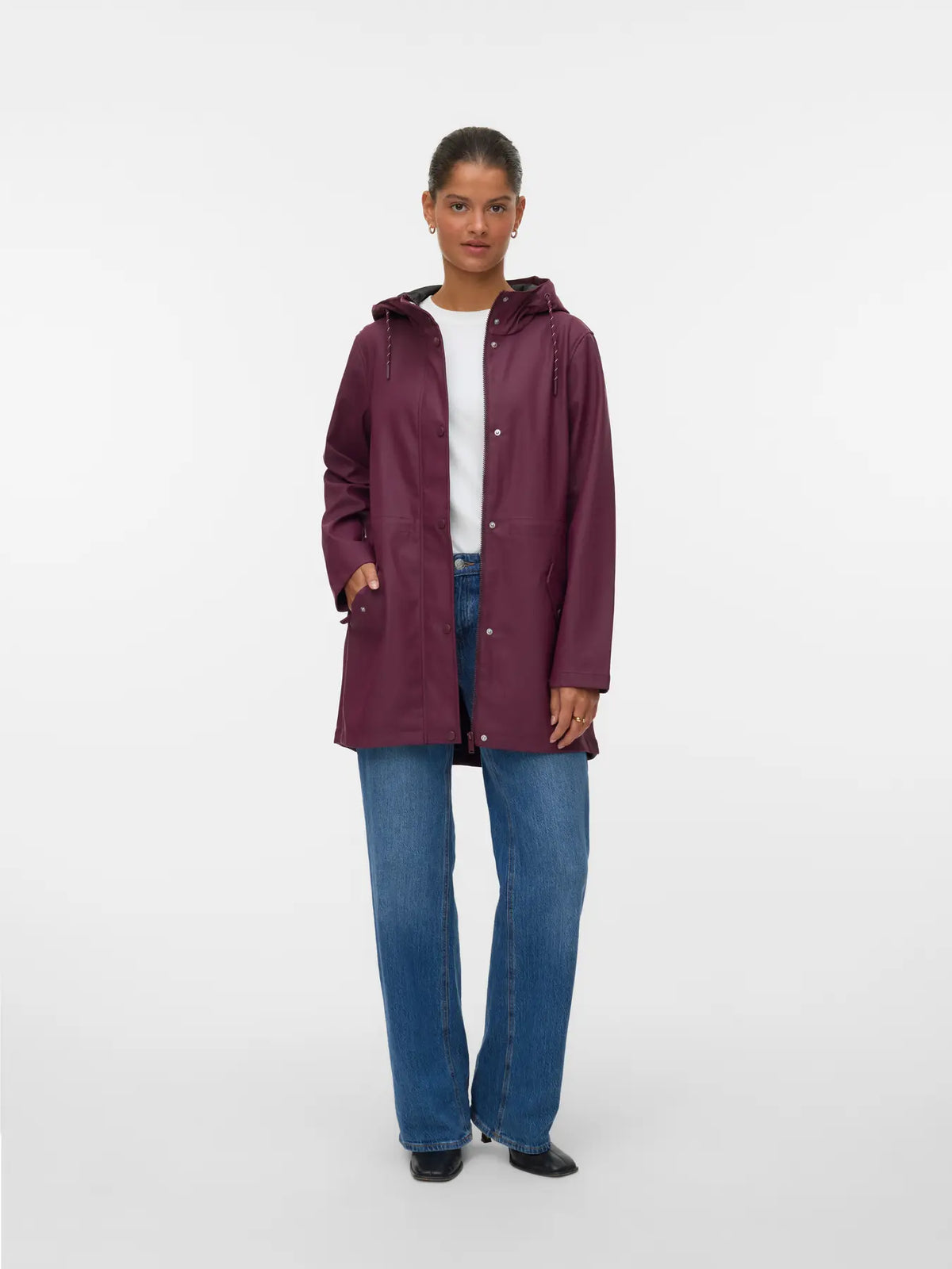 Giacca con cappuccio e coulisse in vita Vero Moda