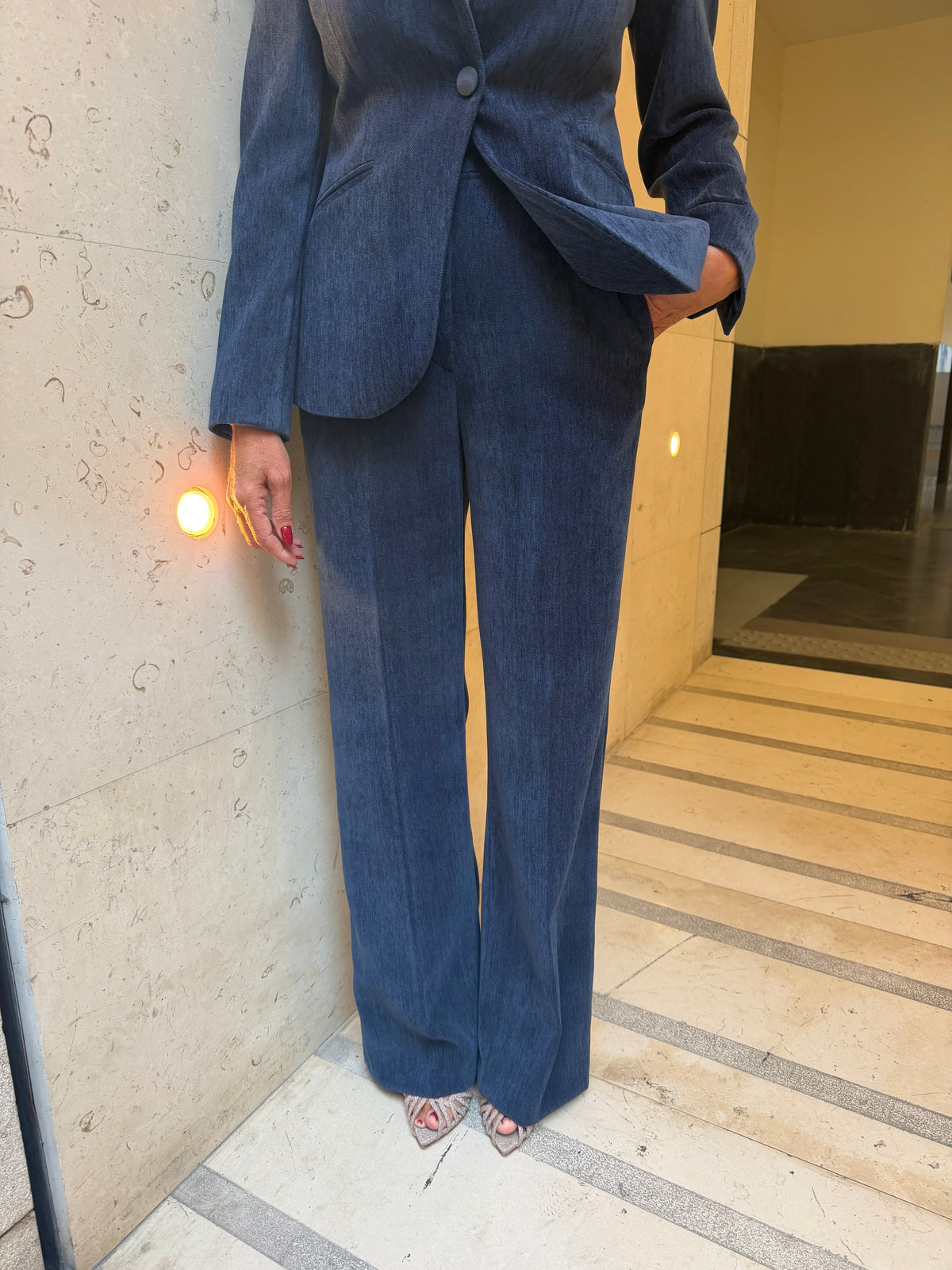 Pantalone palazzo gancio uomo Hanita