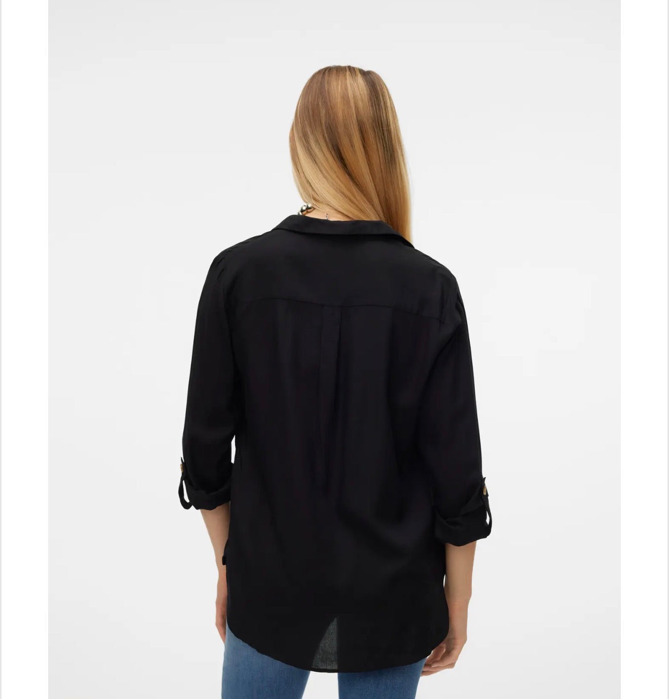 Camicia bumpy con polsini regolabili Vero Moda