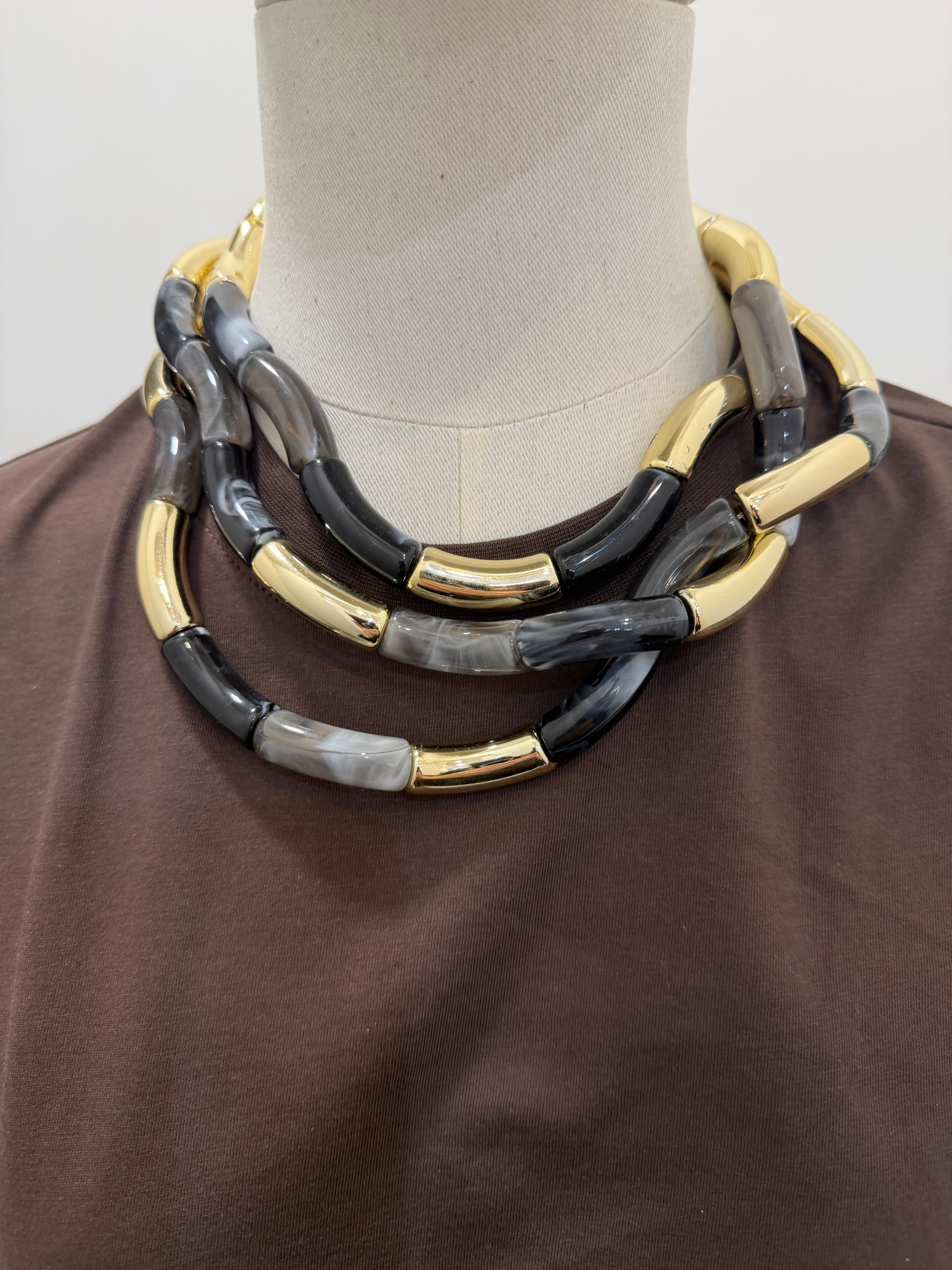 Collana a maglia grande Emisphere