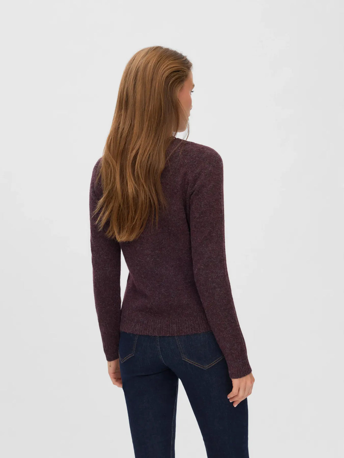 Maglia girocollo in maglia con polsini a costine Vero Moda