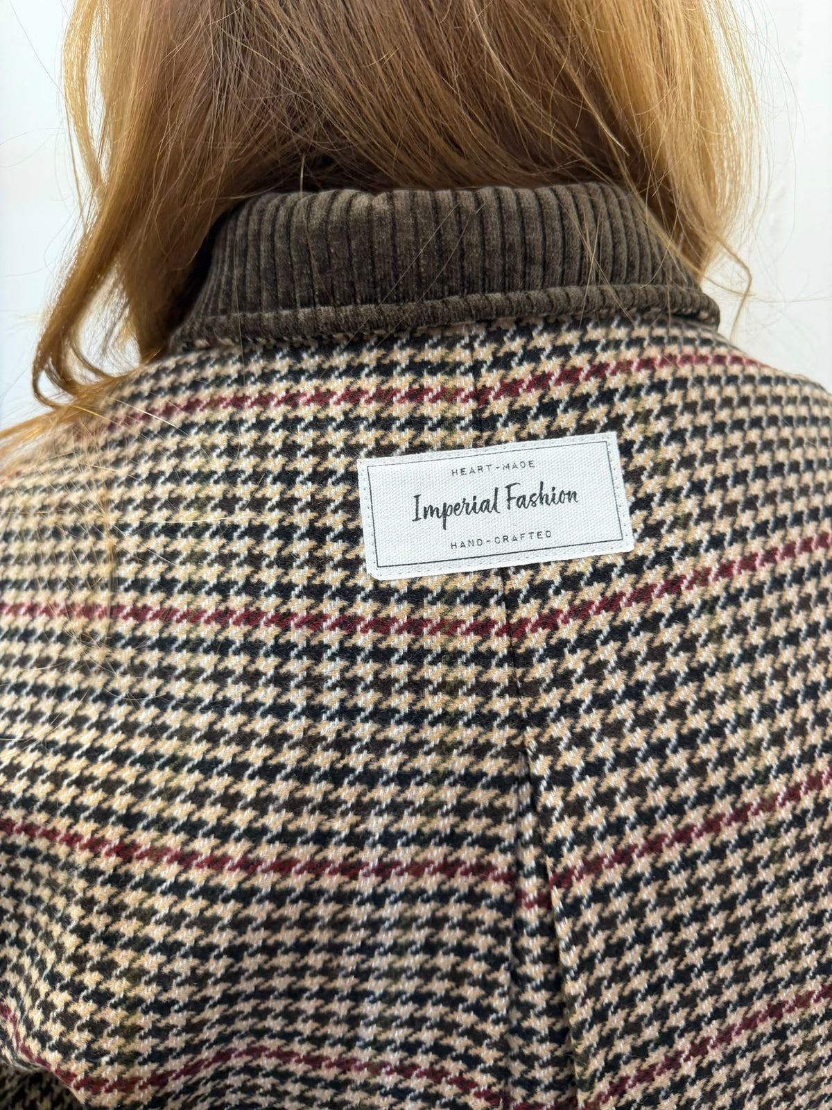 Giaccone con camicia oversize pied de poule Imperial imperial