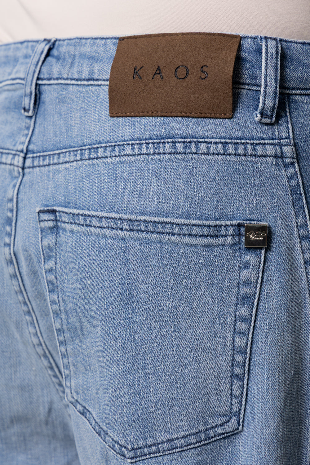 Jeans wide leg vita regolare Kaos Denim