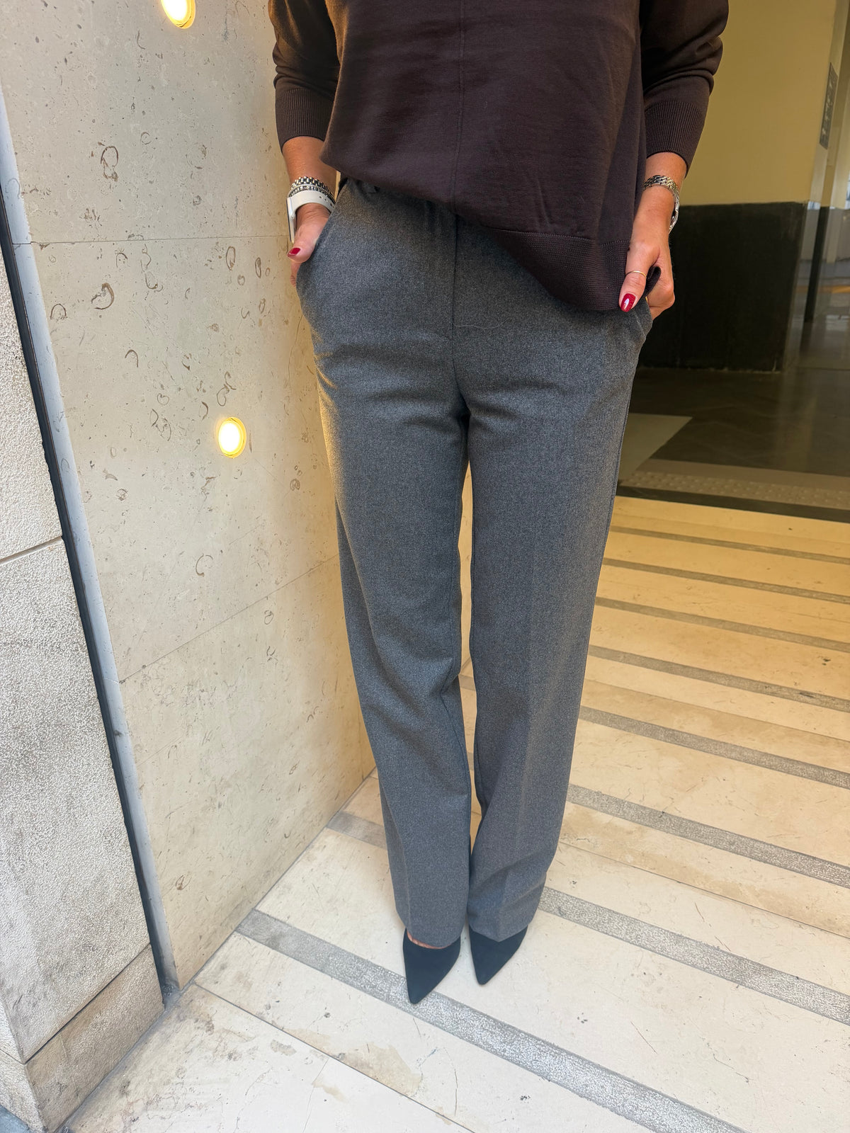Pantalone in lana dritto Kaos Collection