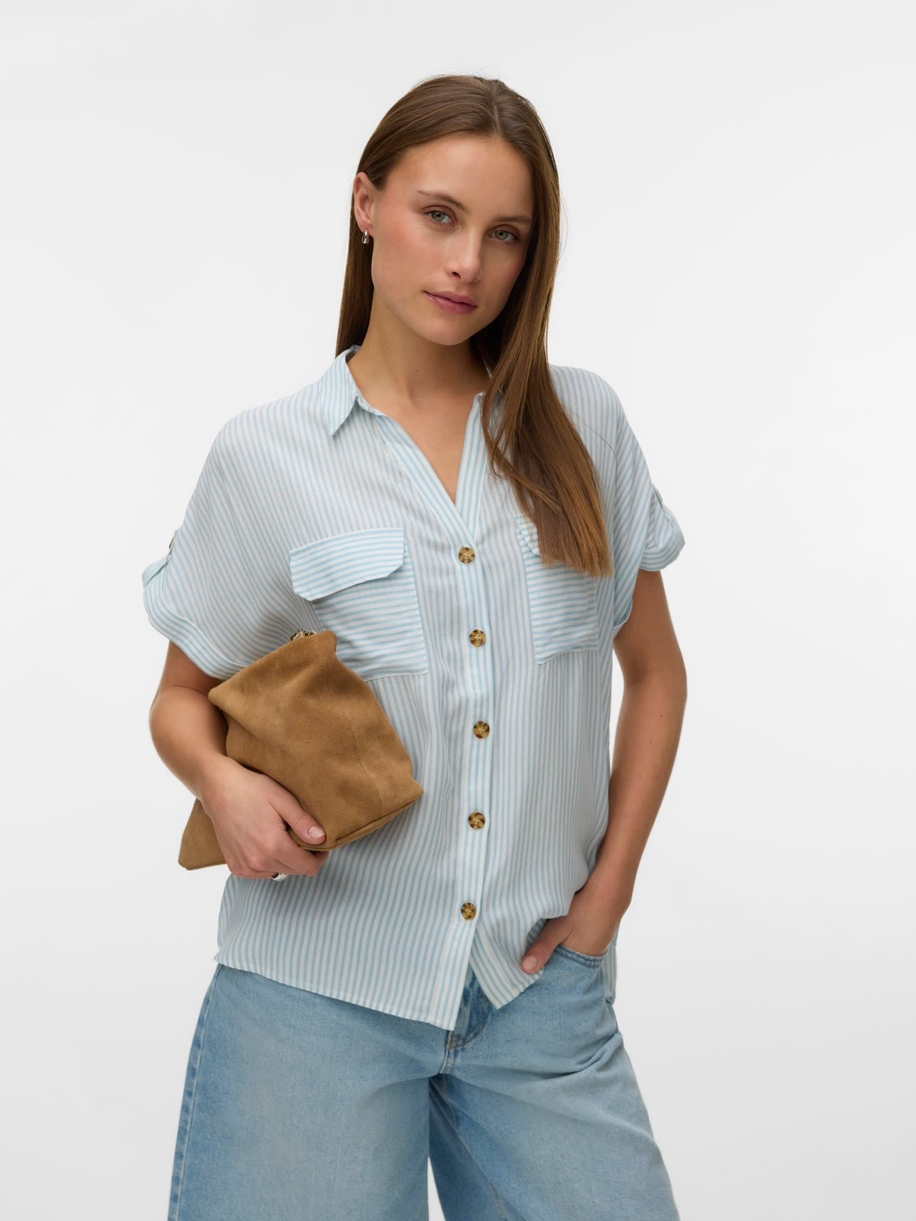 Camicia bumpy mezza manica Vero Moda