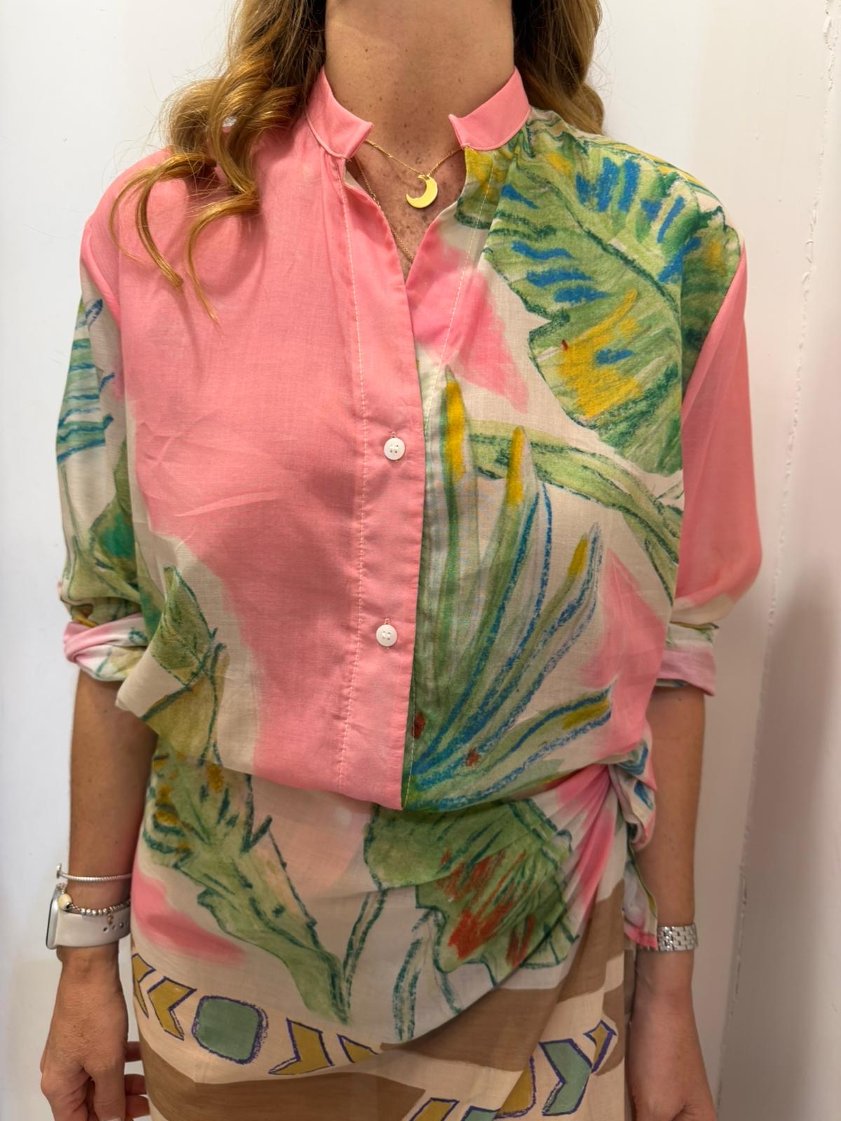 Camicia fantasia tropical Angela Davis