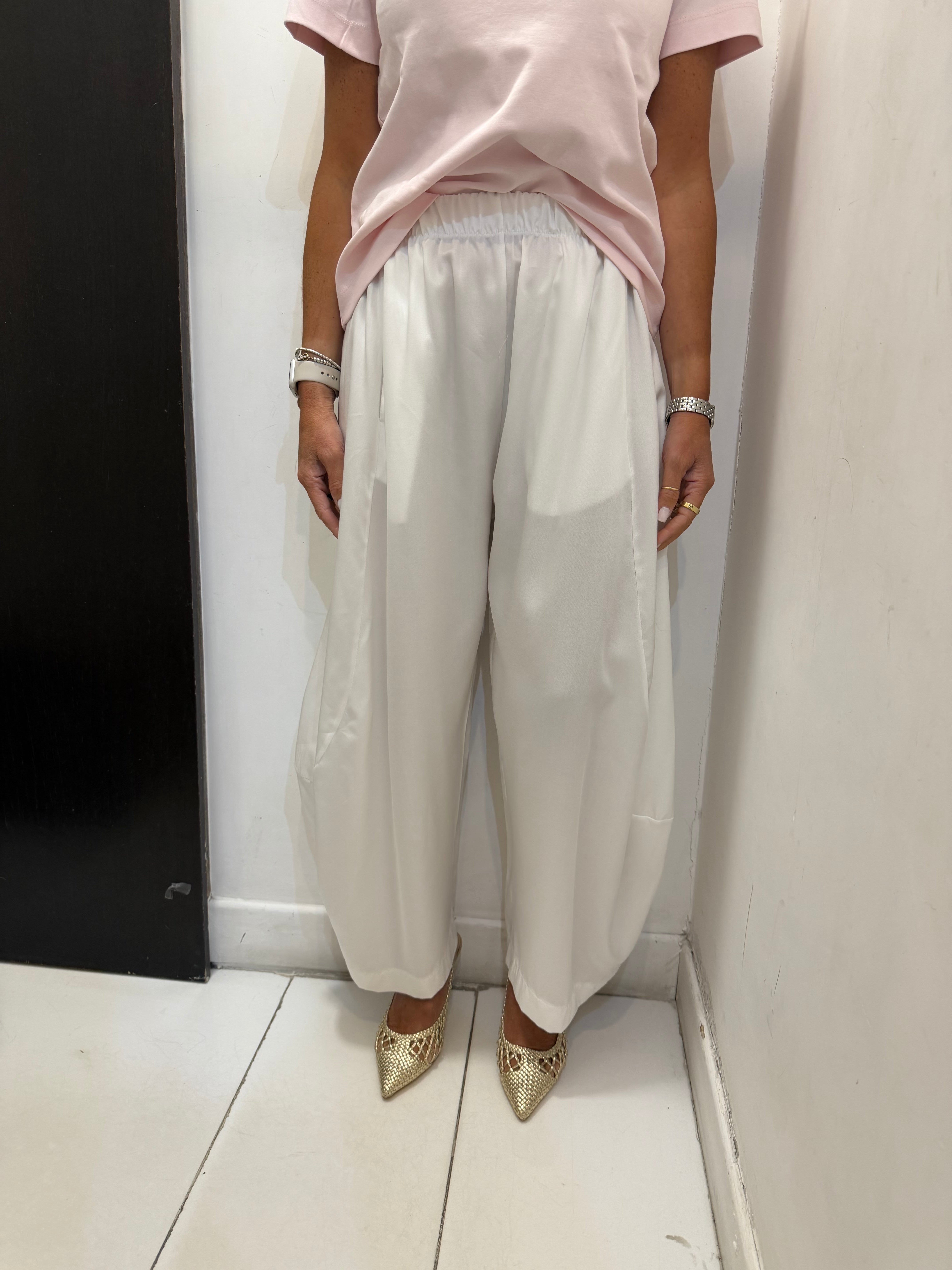 Pantalone palazzo con elastico Emisphere