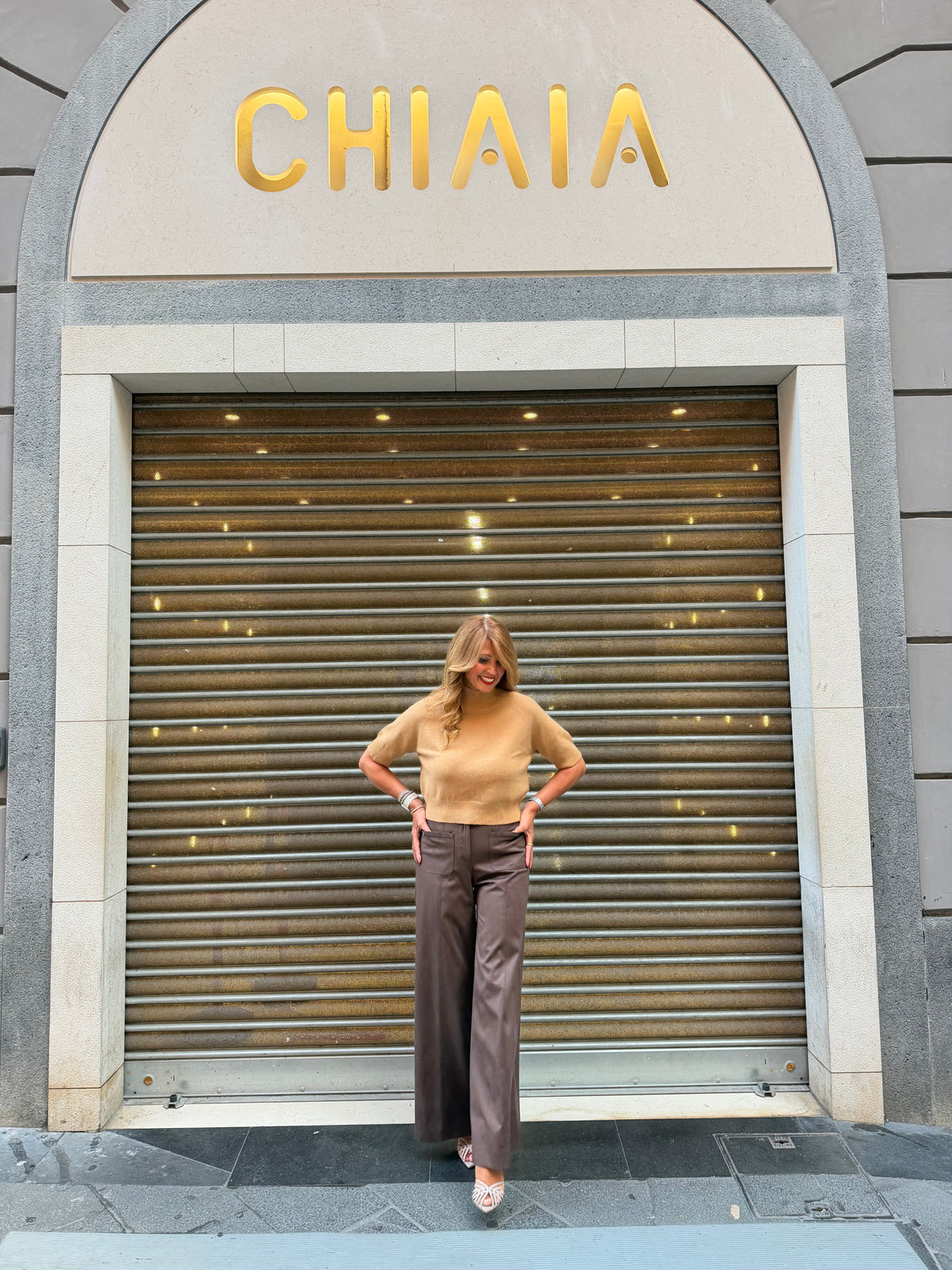 Pantalone in suede Manila Grace
