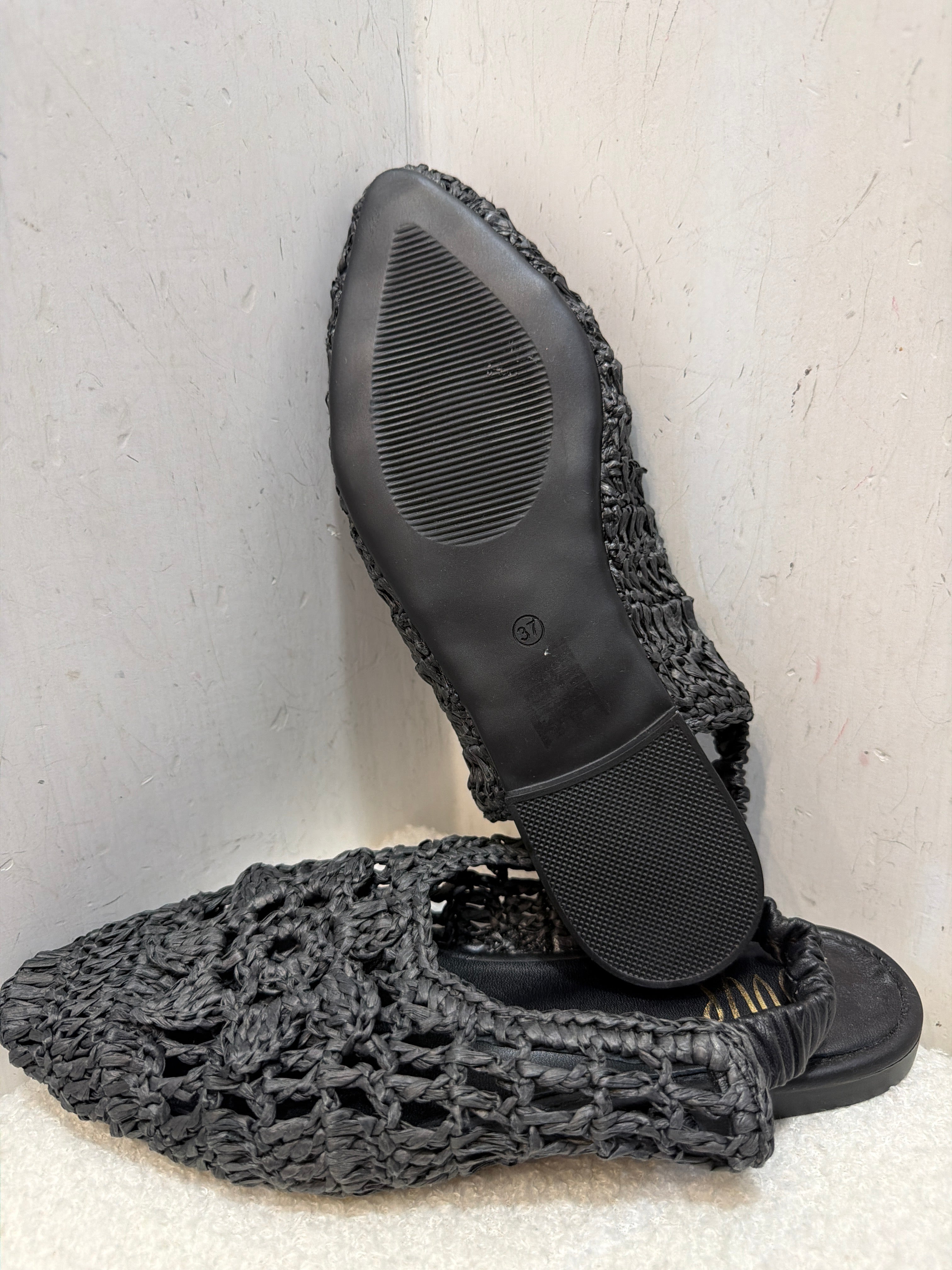 Ballerina slingback in rafia Ovyé