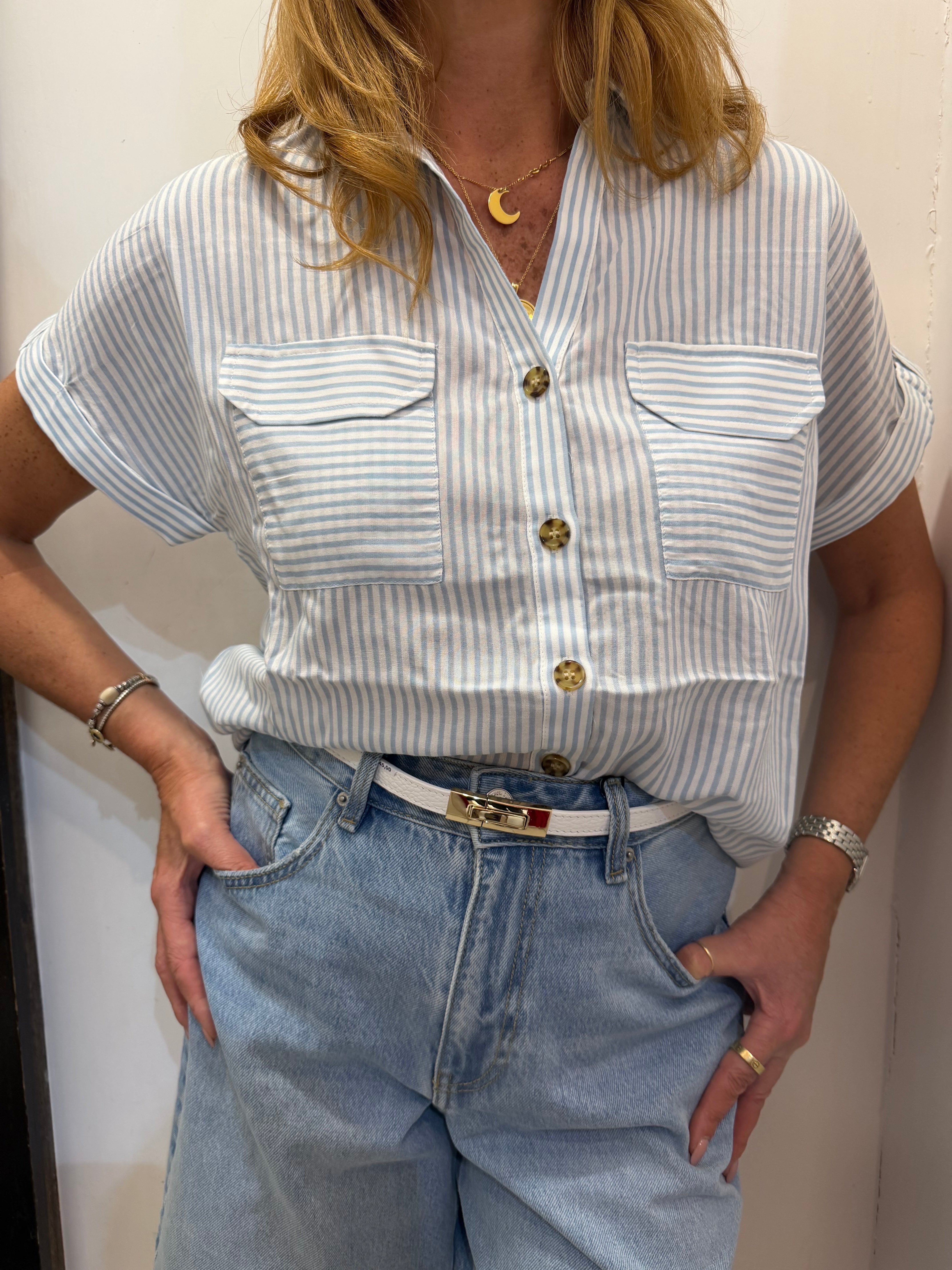 Camicia bumpy mezza manica Vero Moda