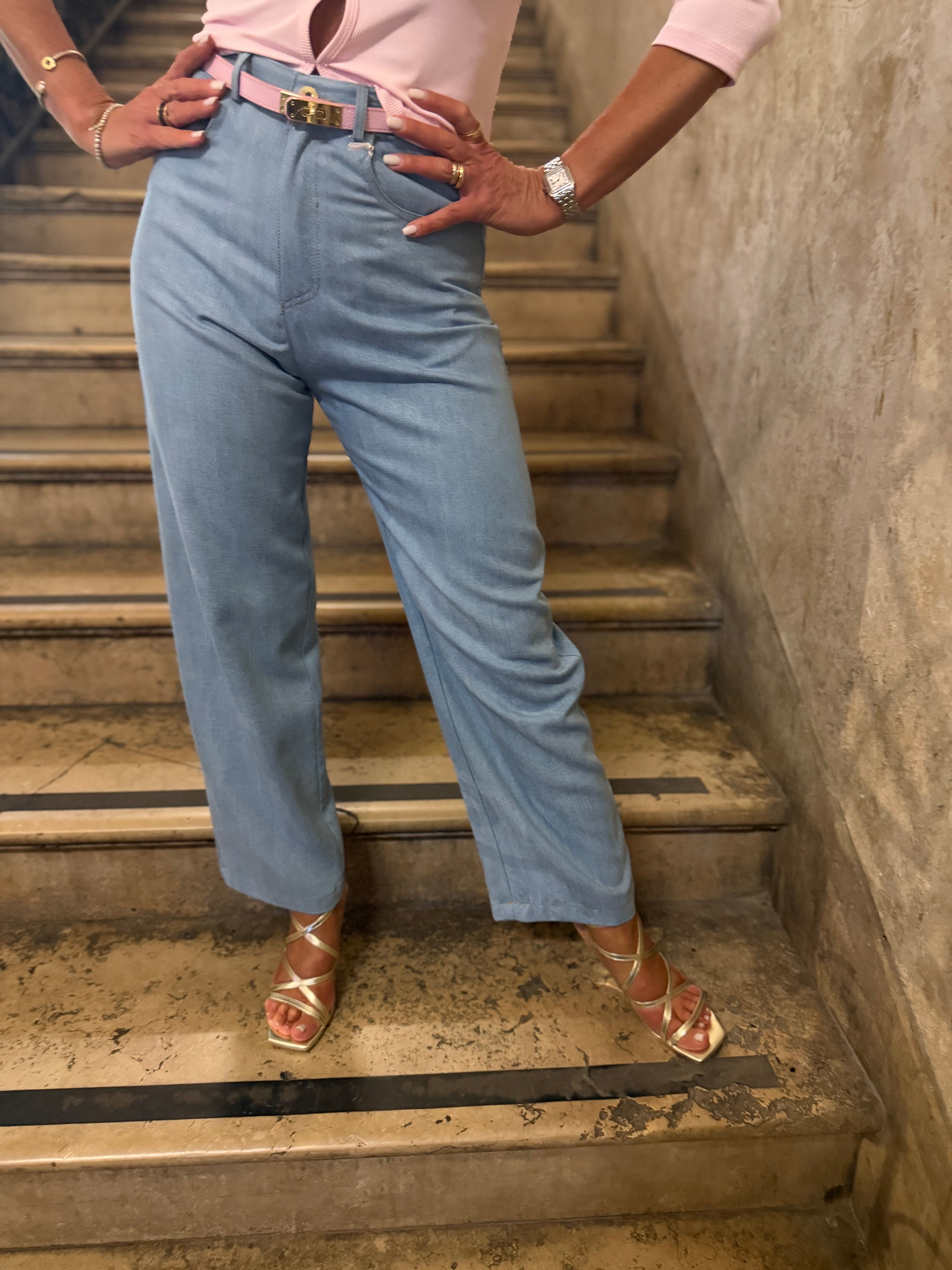 Pantaloni effetto jeans chambray Imperial