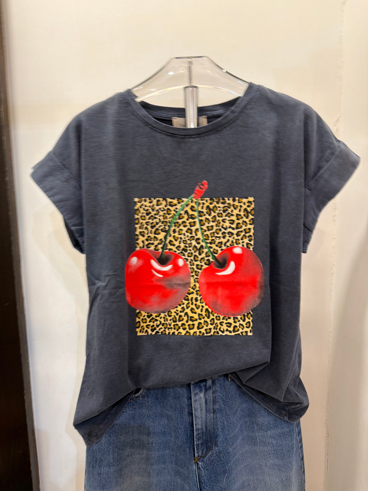 T-shirt con stampa in cotone “Cherry” Emisphere
