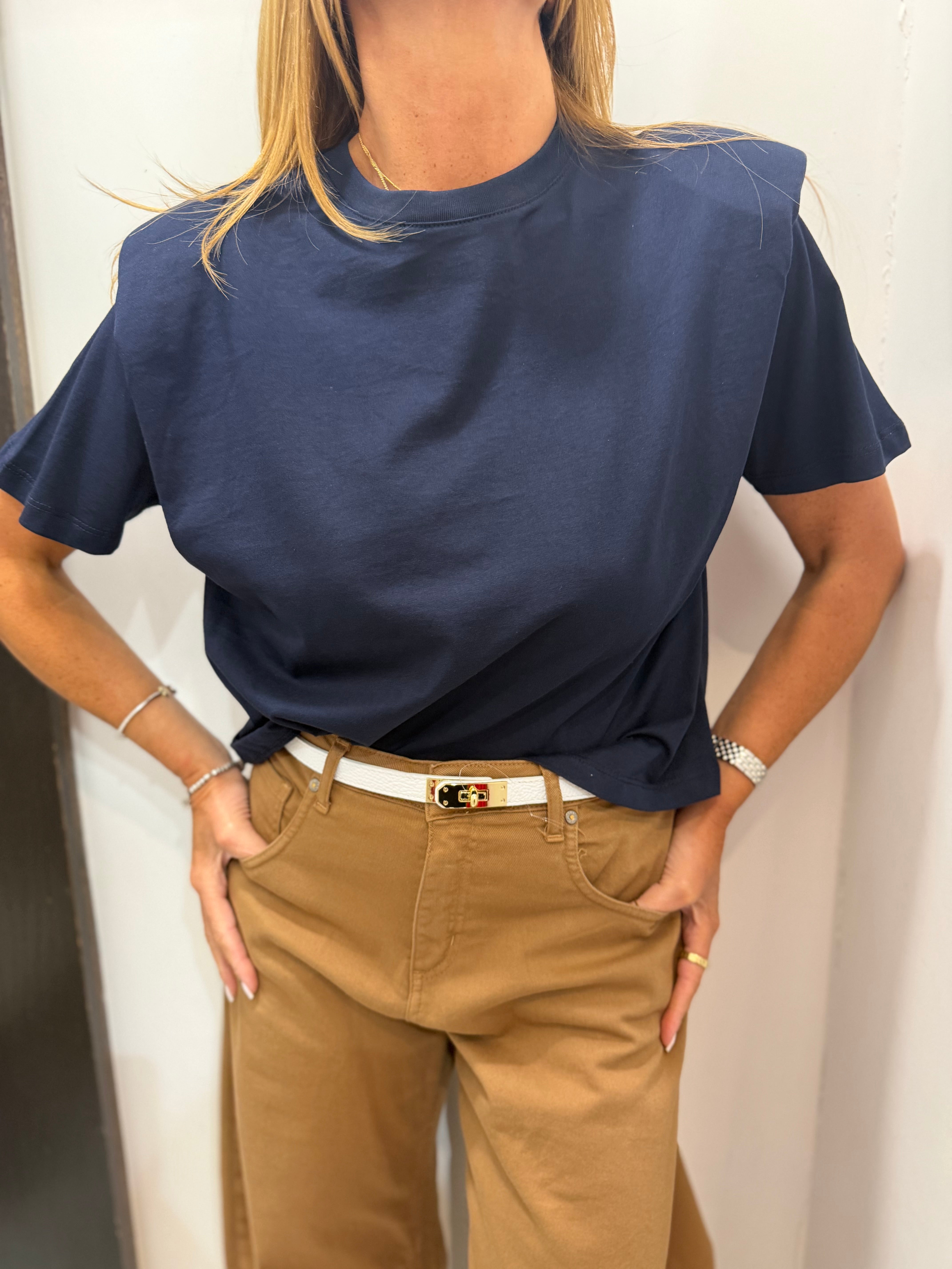 T-Shirt corta con maniche a giro e fascia Dixie