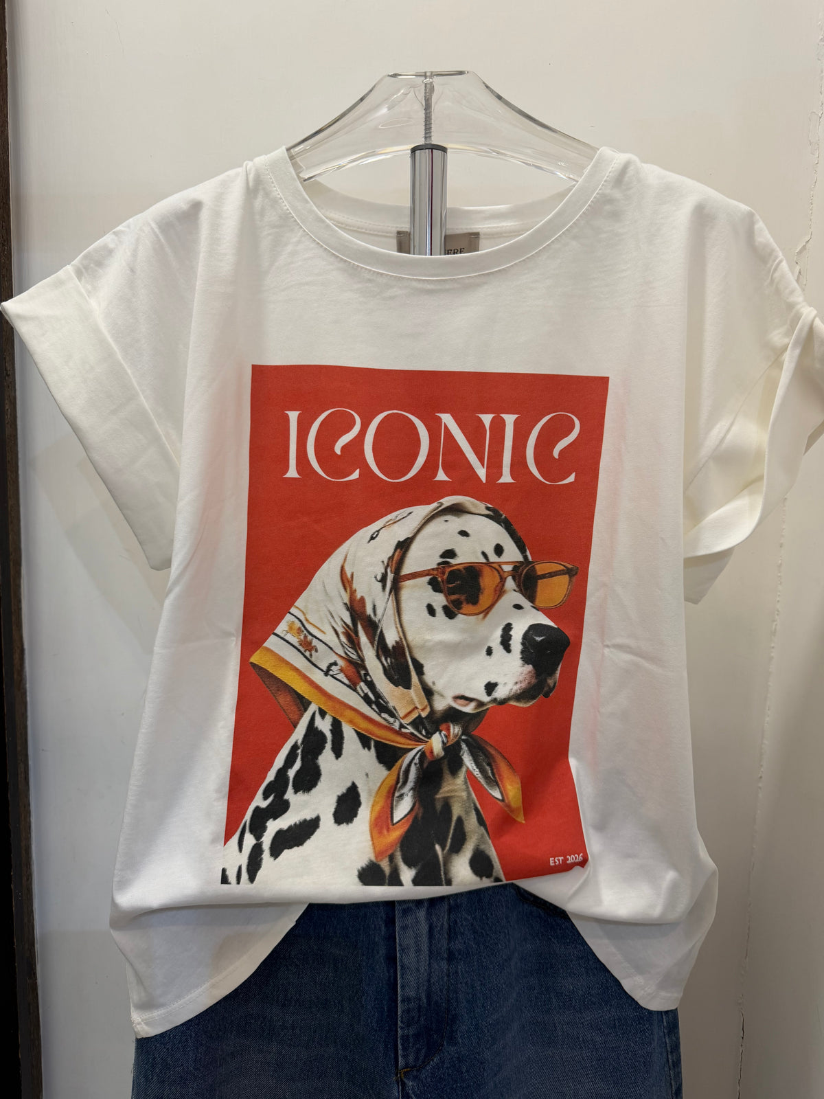 T-shirt con stampa in cotone “Iconic Dalmata” Emisphere m