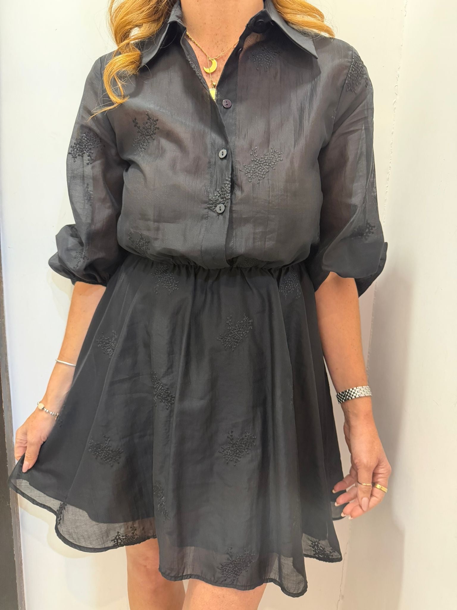Abito in tencel con ricamo Imperial