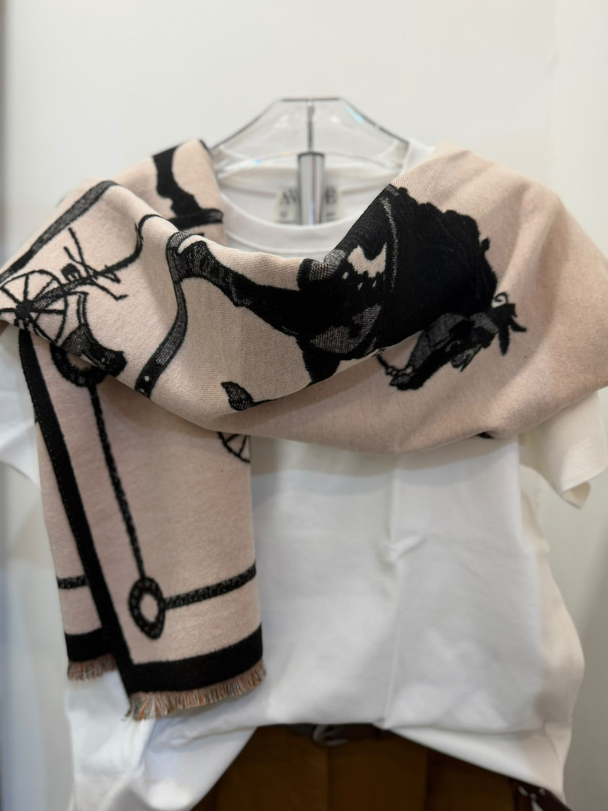 Sciarpa fantasia con cavalli Emisphere