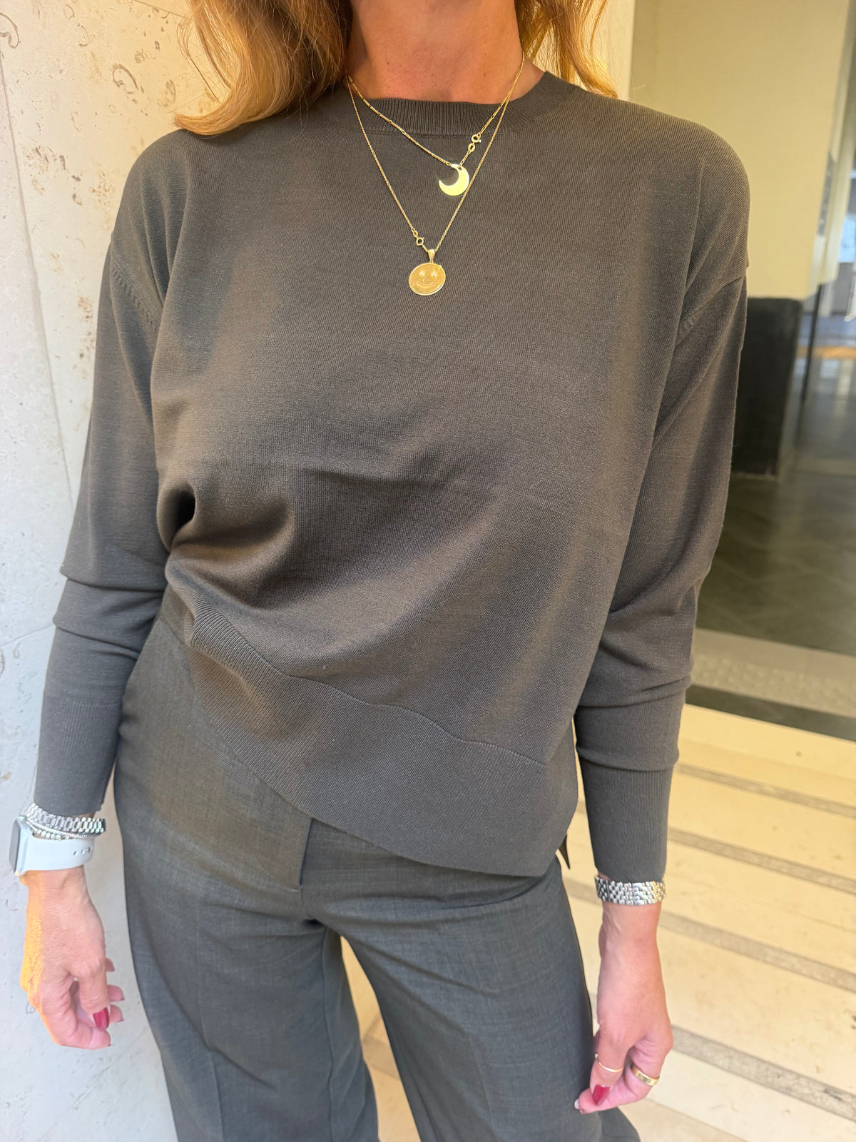 Maglia girocollo in viscosa Kaos Collection