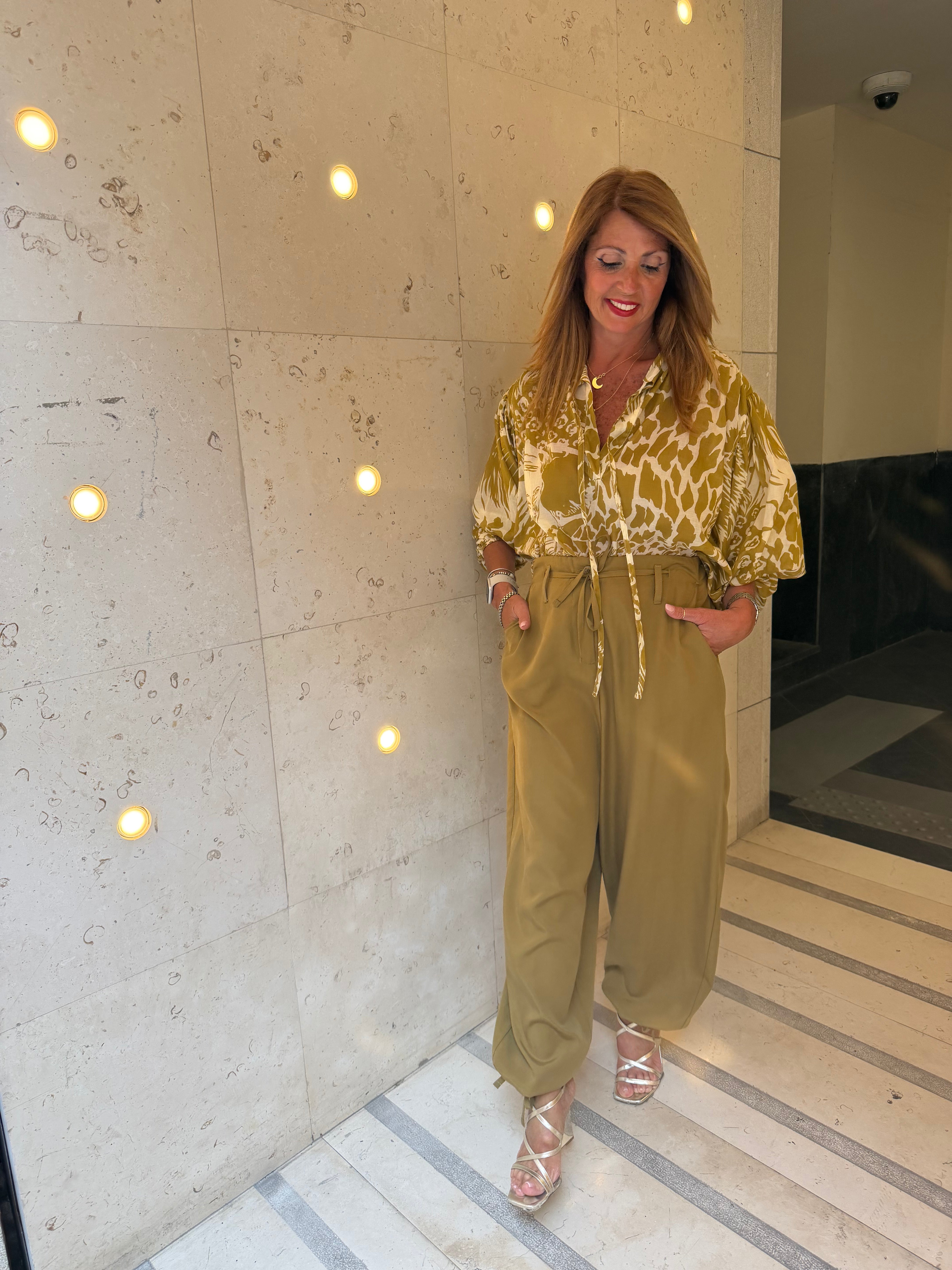 Pantalone con laccio alla caviglia Kaos Jeans