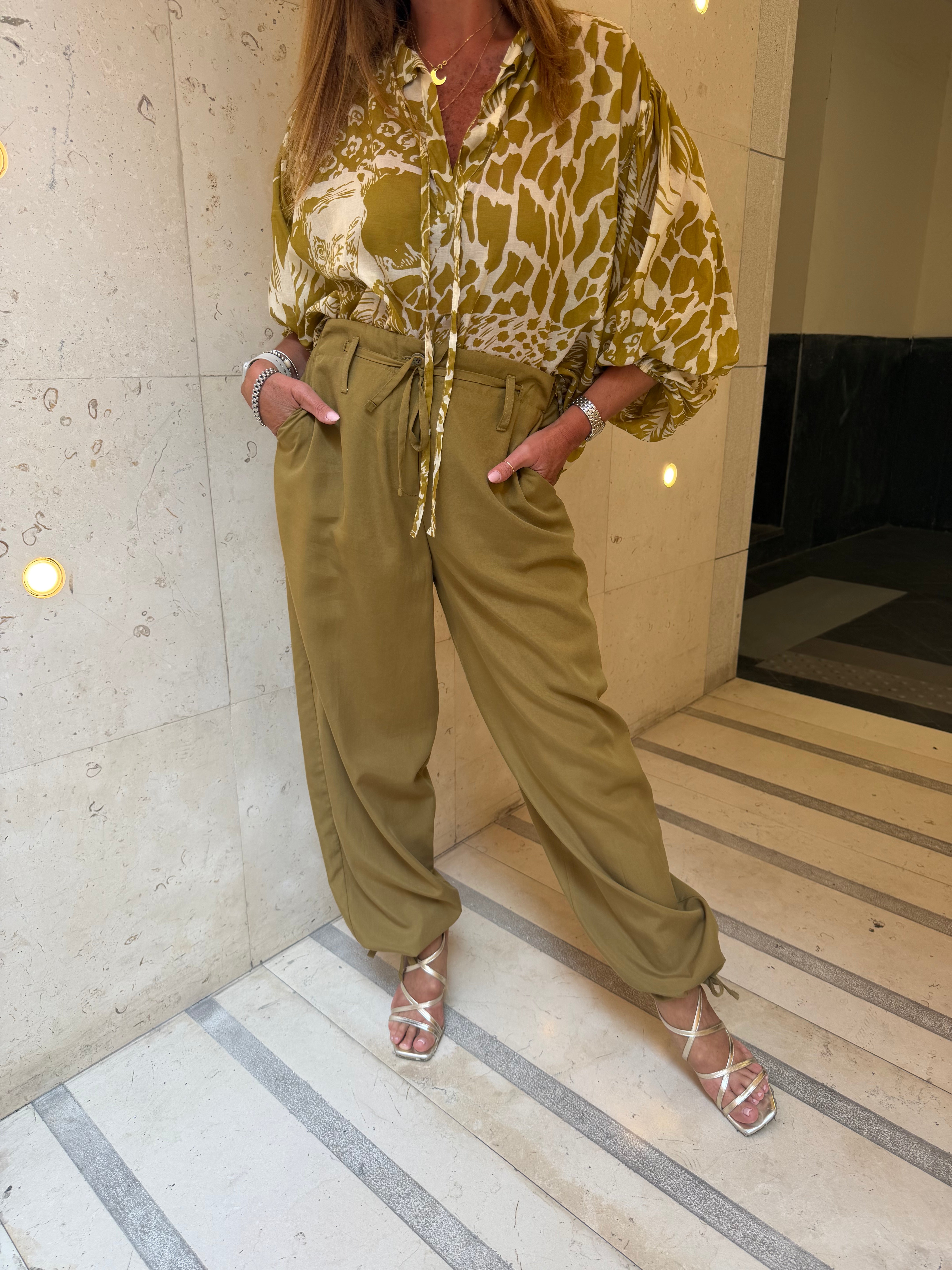 Pantalone con laccio alla caviglia Kaos Jeans