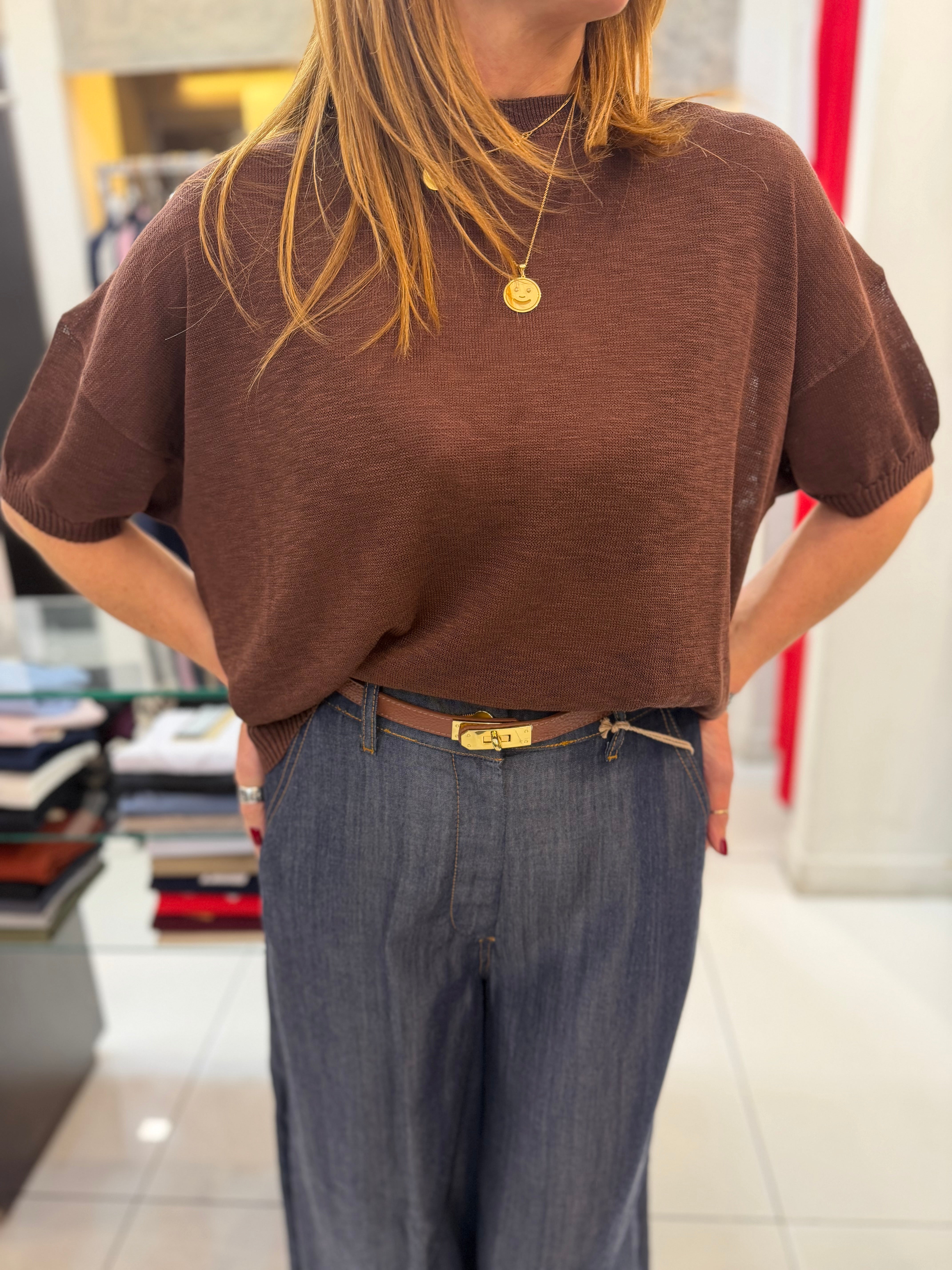 Maglia in filo leggero Kaos Donna