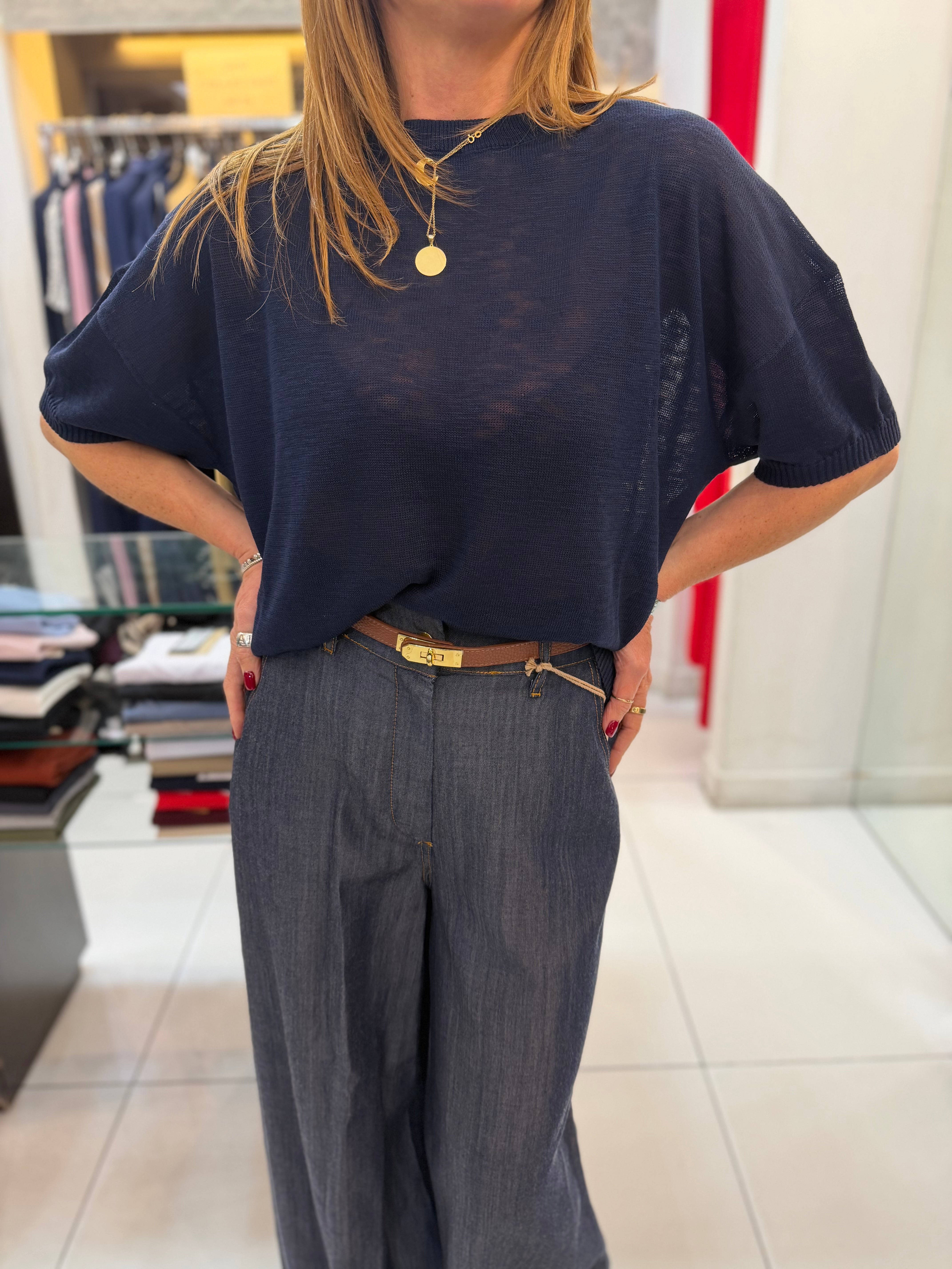 Maglia in filo leggero Kaos Donna