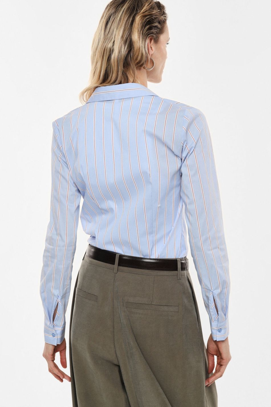 Camicia a righe con colletto classico e bottoni Imperial