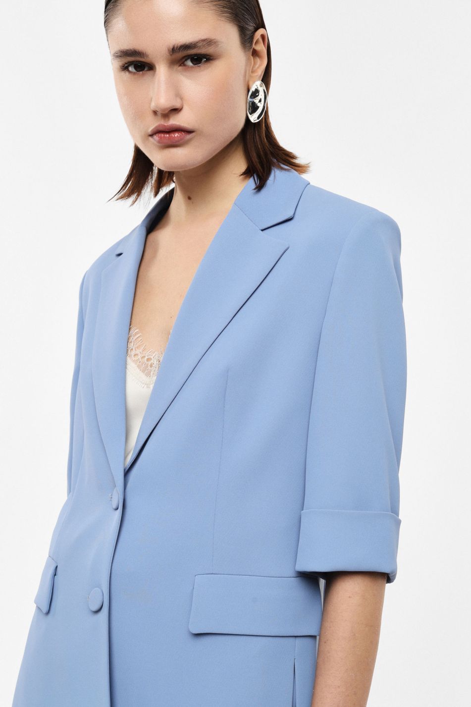 Blazer monopetto maniche corte spacchi laterali Imperial