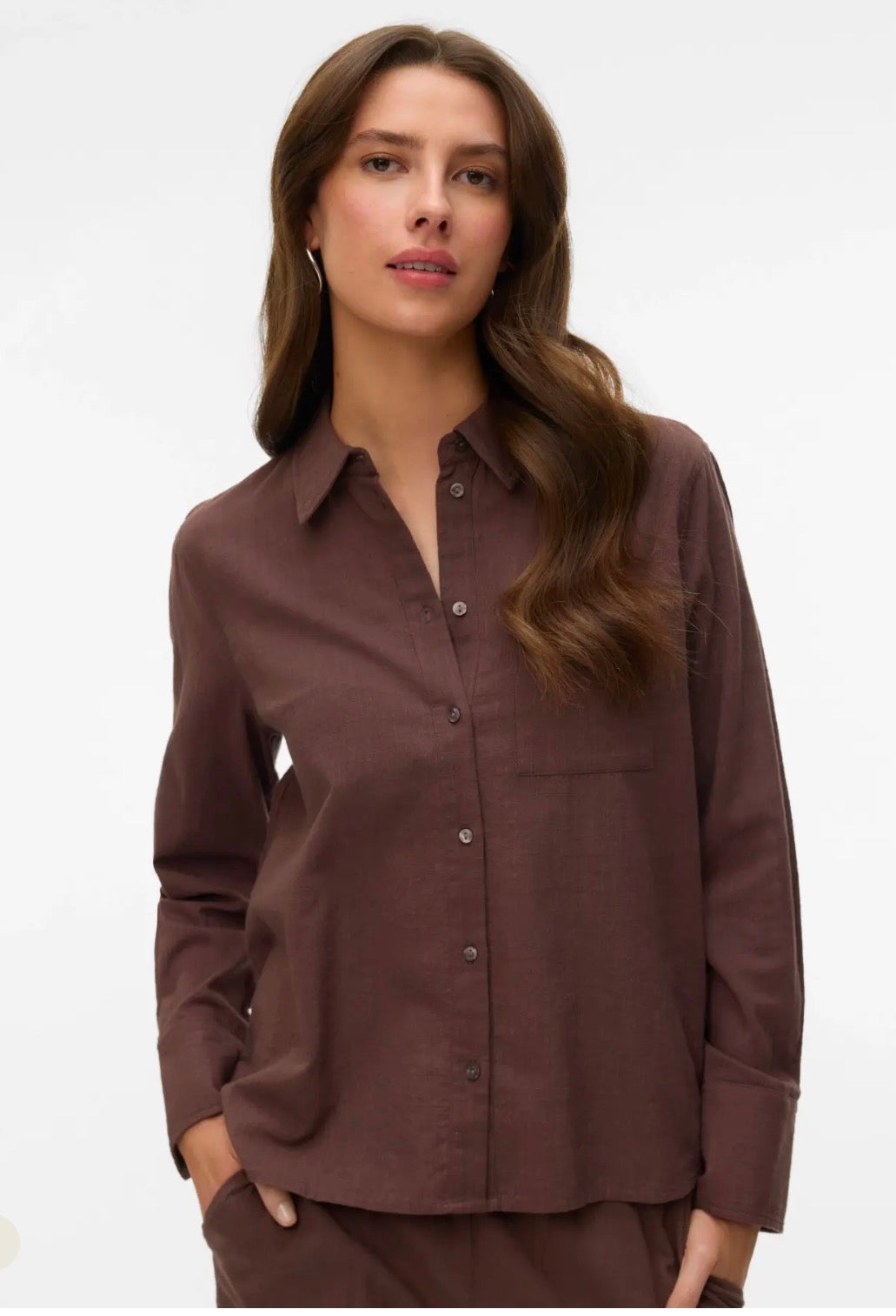 Camicia regular fit in cotone Vero Moda