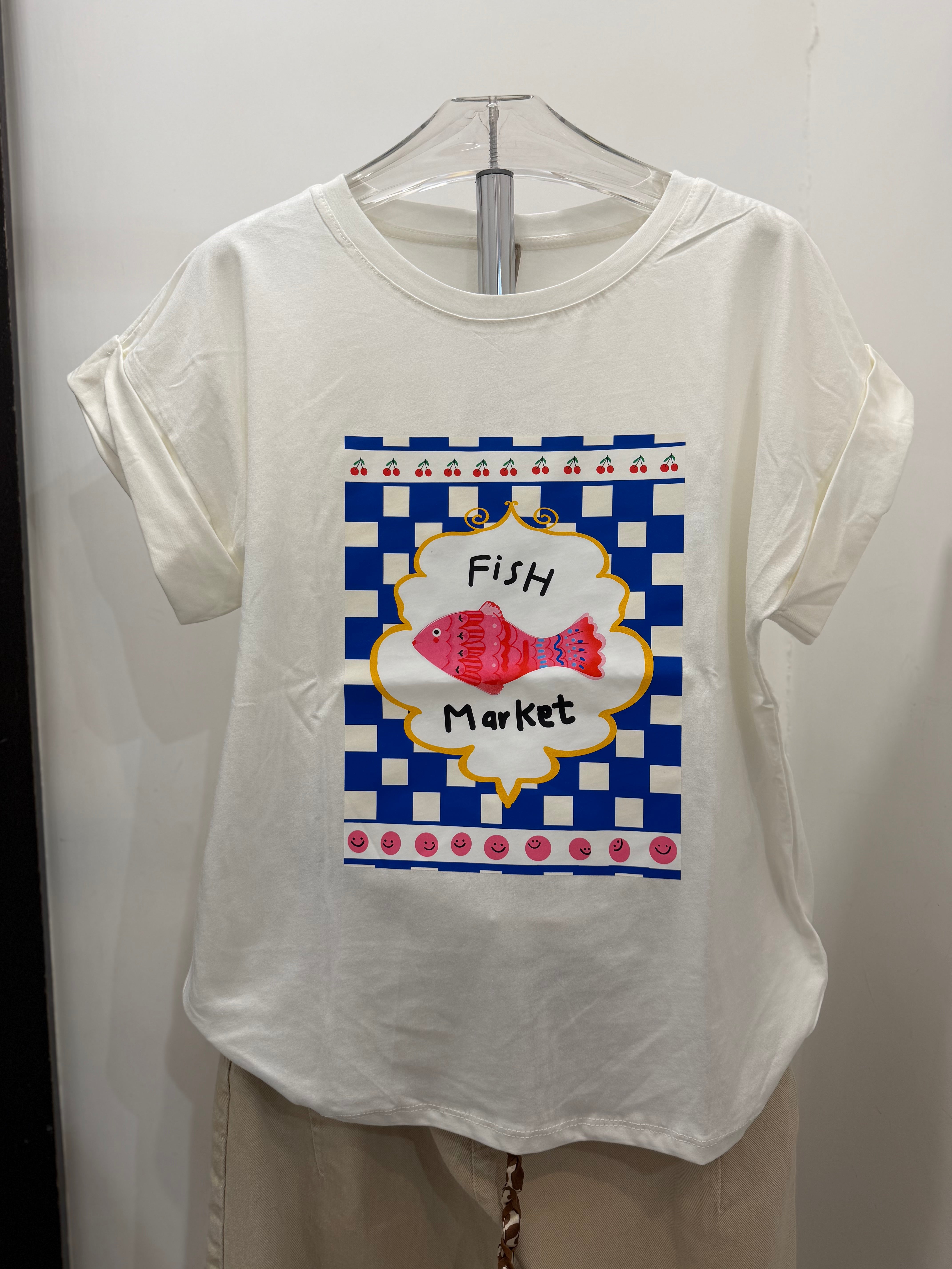 T-shirt mezza manica con stampe Emisphere