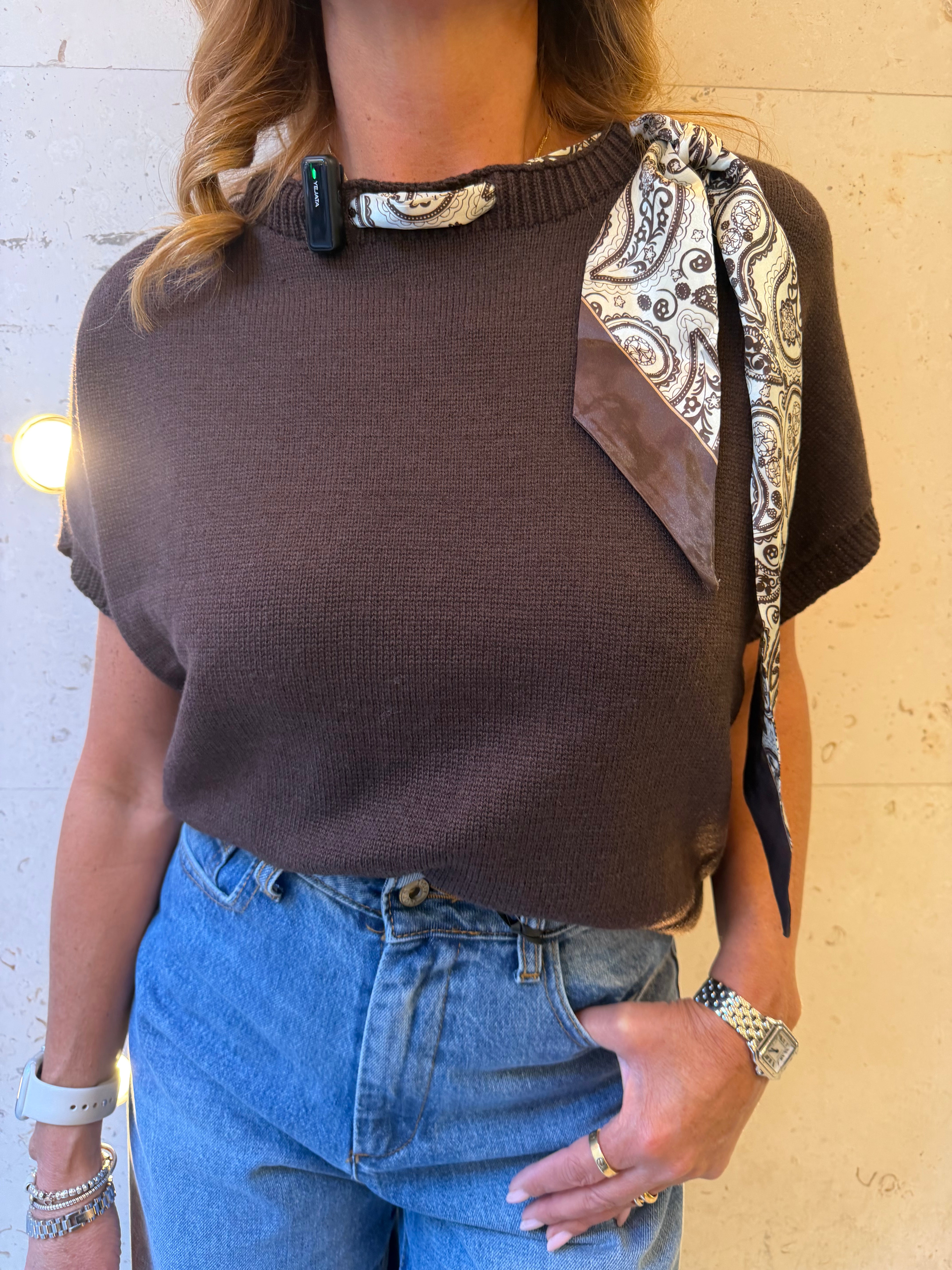 Gilet con foulard Emisphere