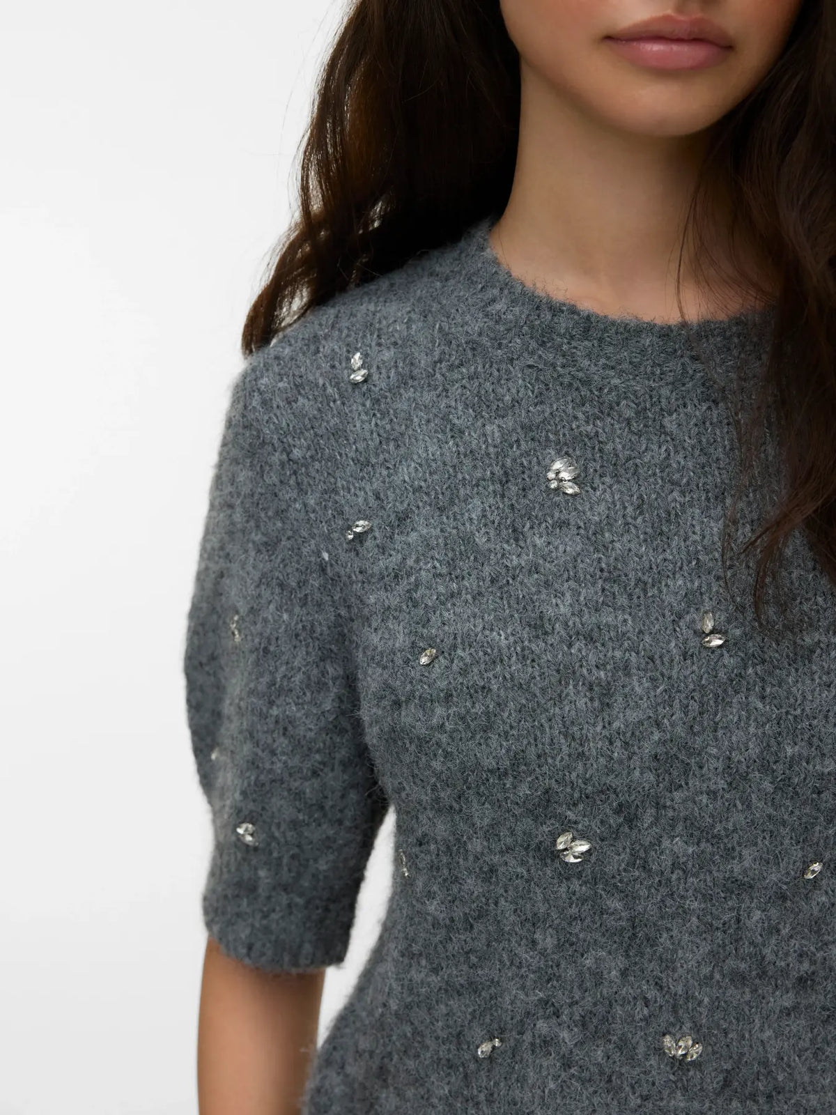 Maglia con maniche a palloncino e perle Vero Moda