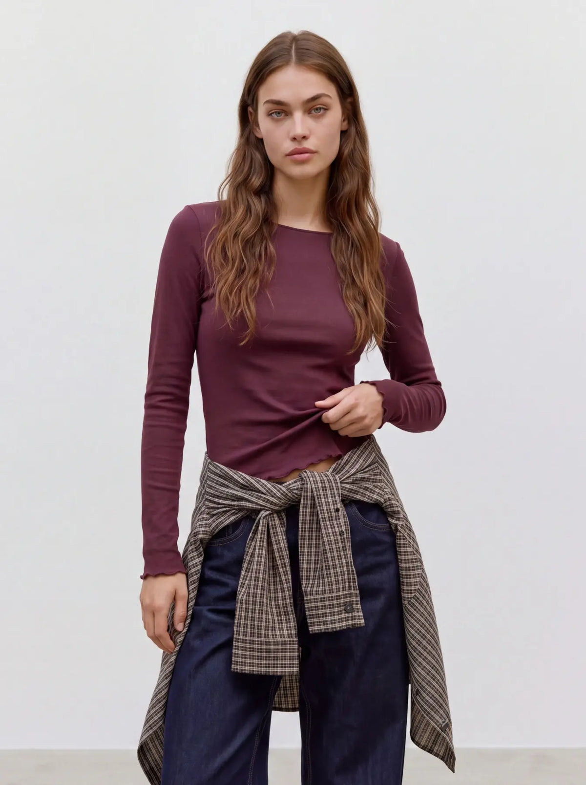 Maglia aderente con scollo a barca Vero Moda