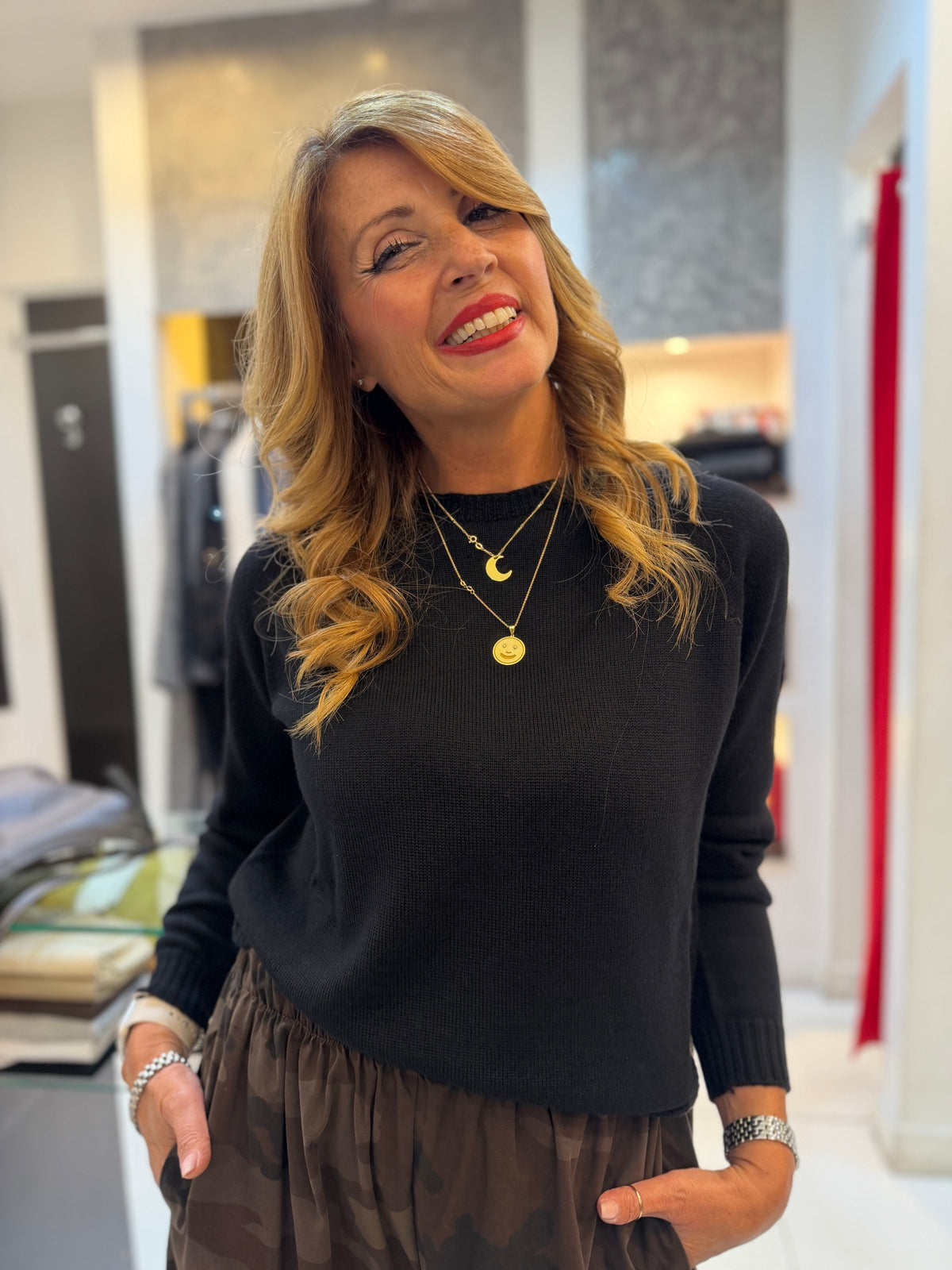 Maglia girocollo in lana Emisphere