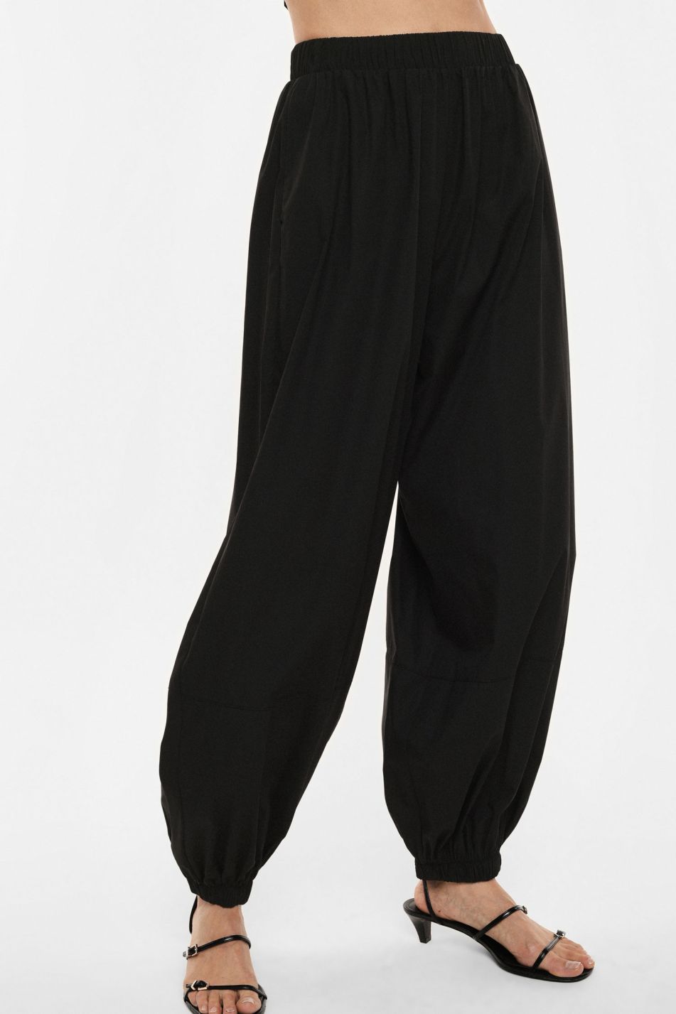 Trousers jogging ampi vita alta con fondo elasticizzato Imperial