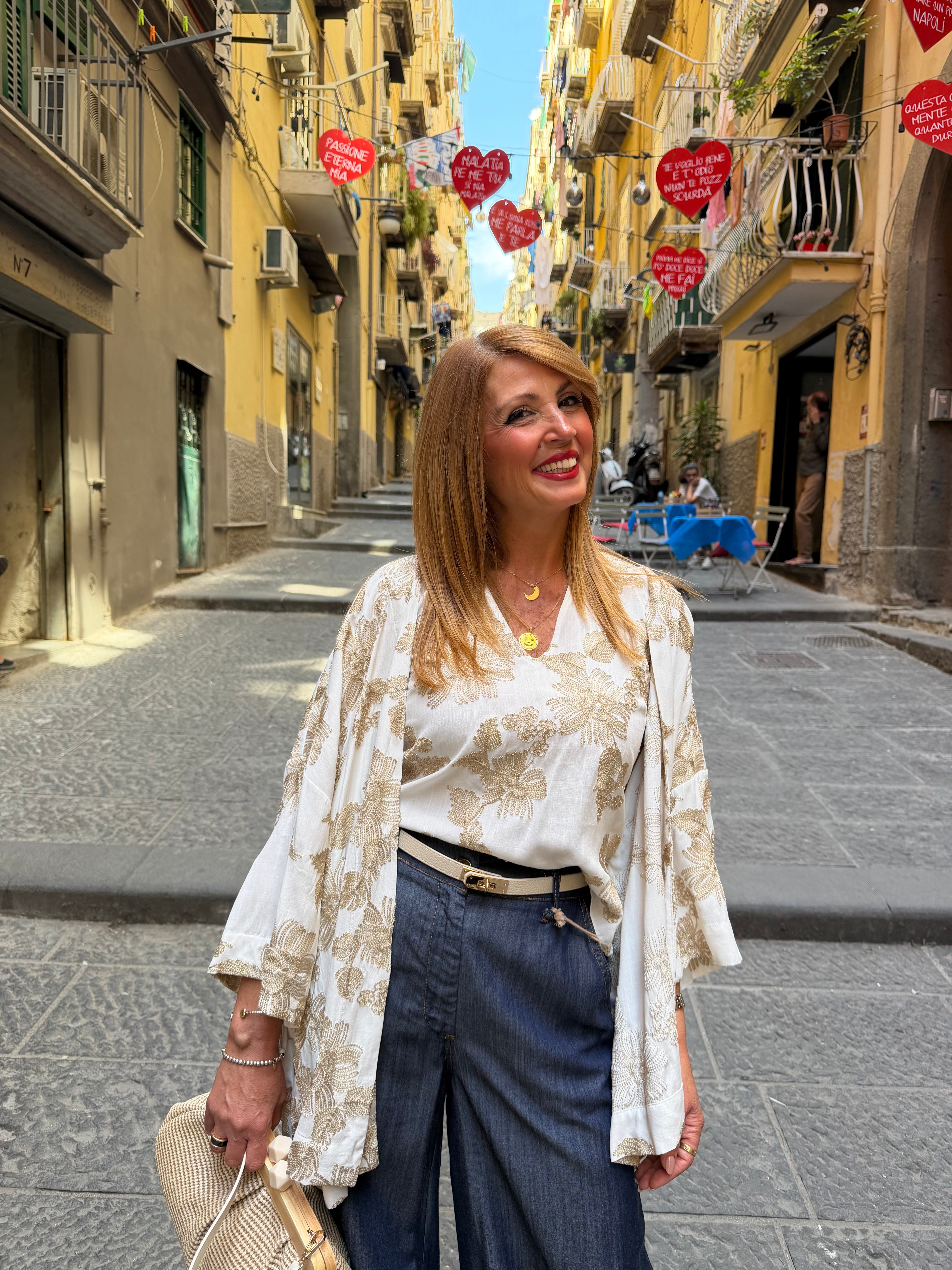Kimono broccato Kaos Donna