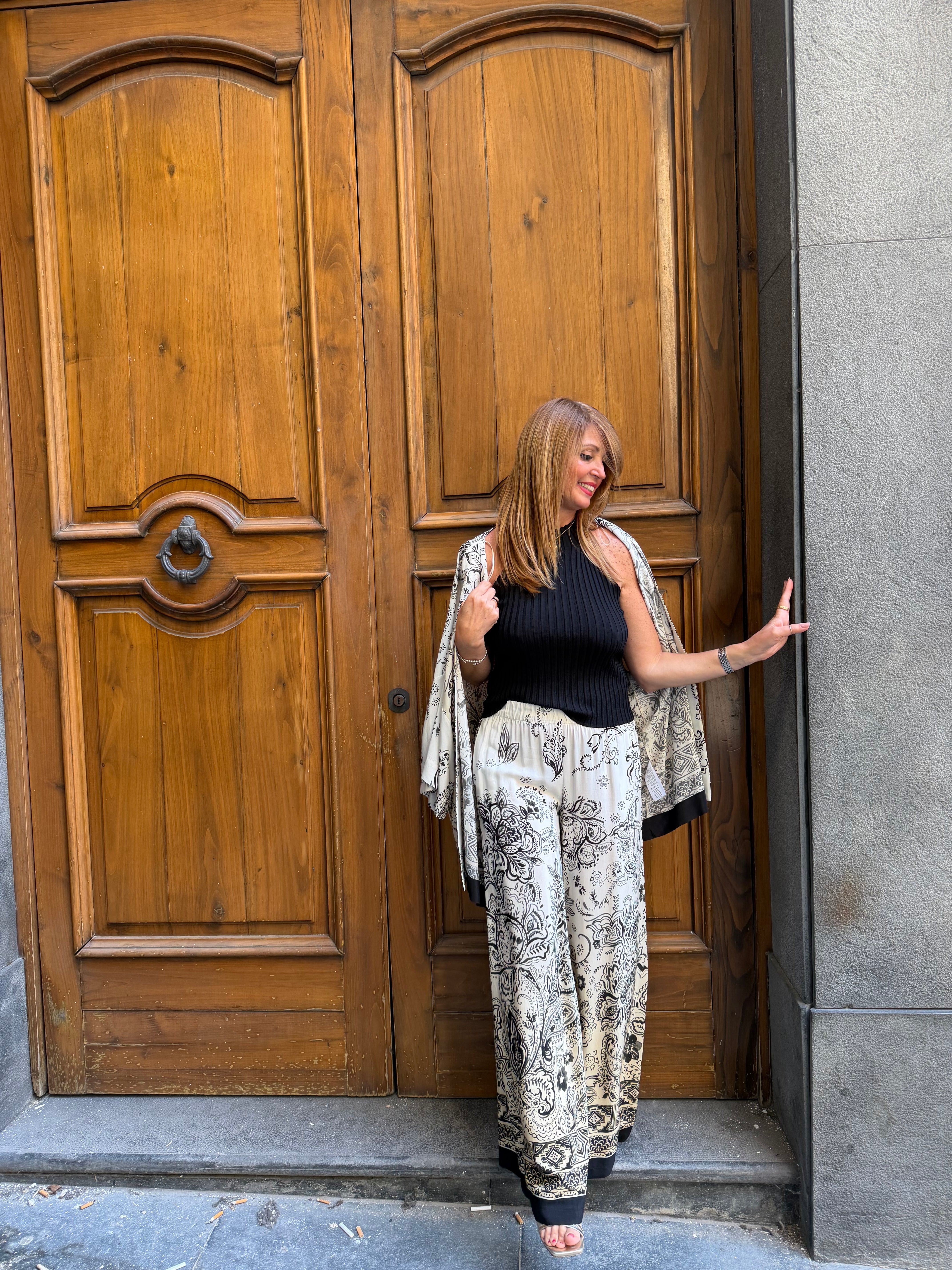 Kimono stampato stile giappo Kaos Donna