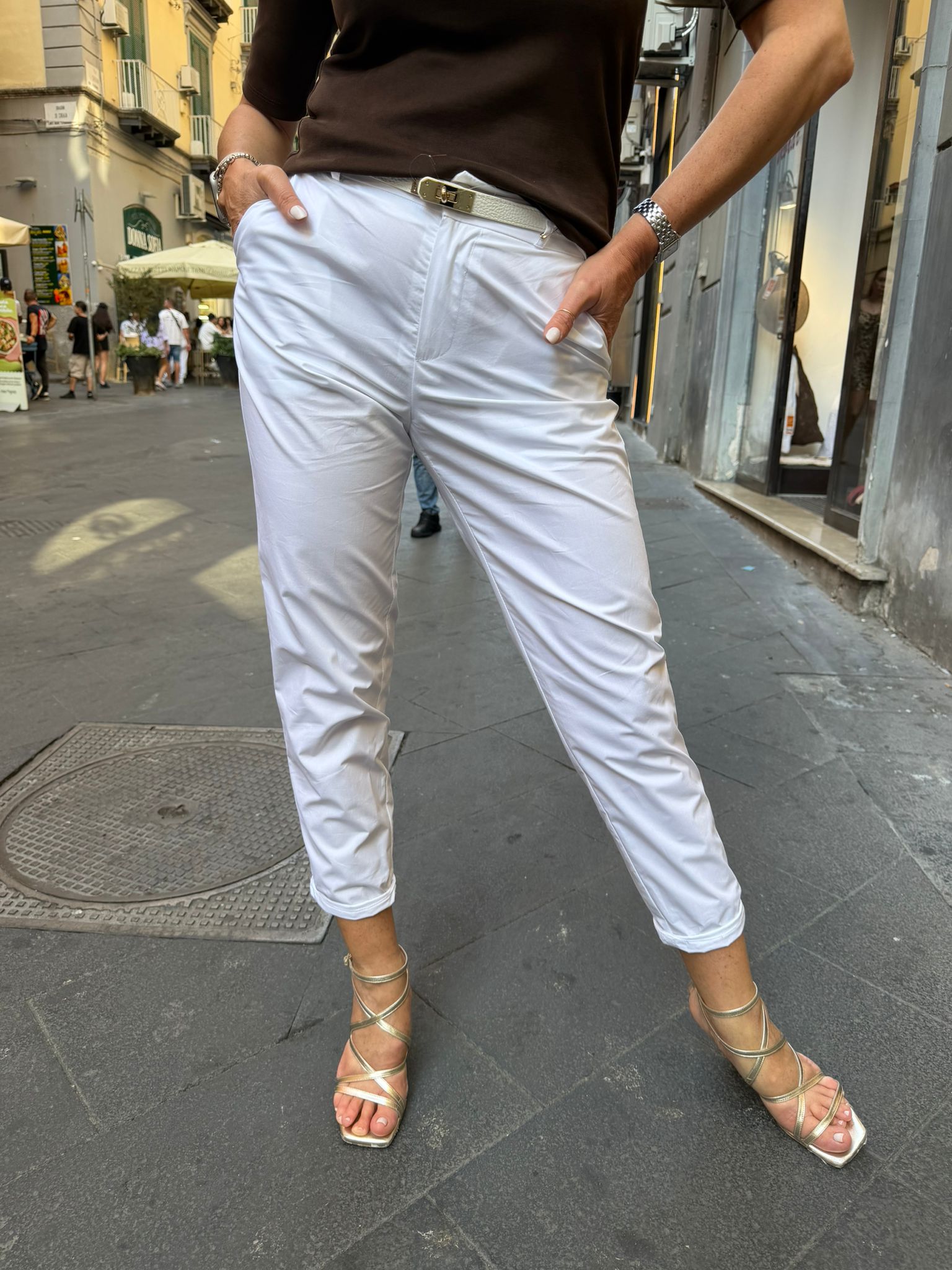 Pantalone dritto in cotone Imperial
