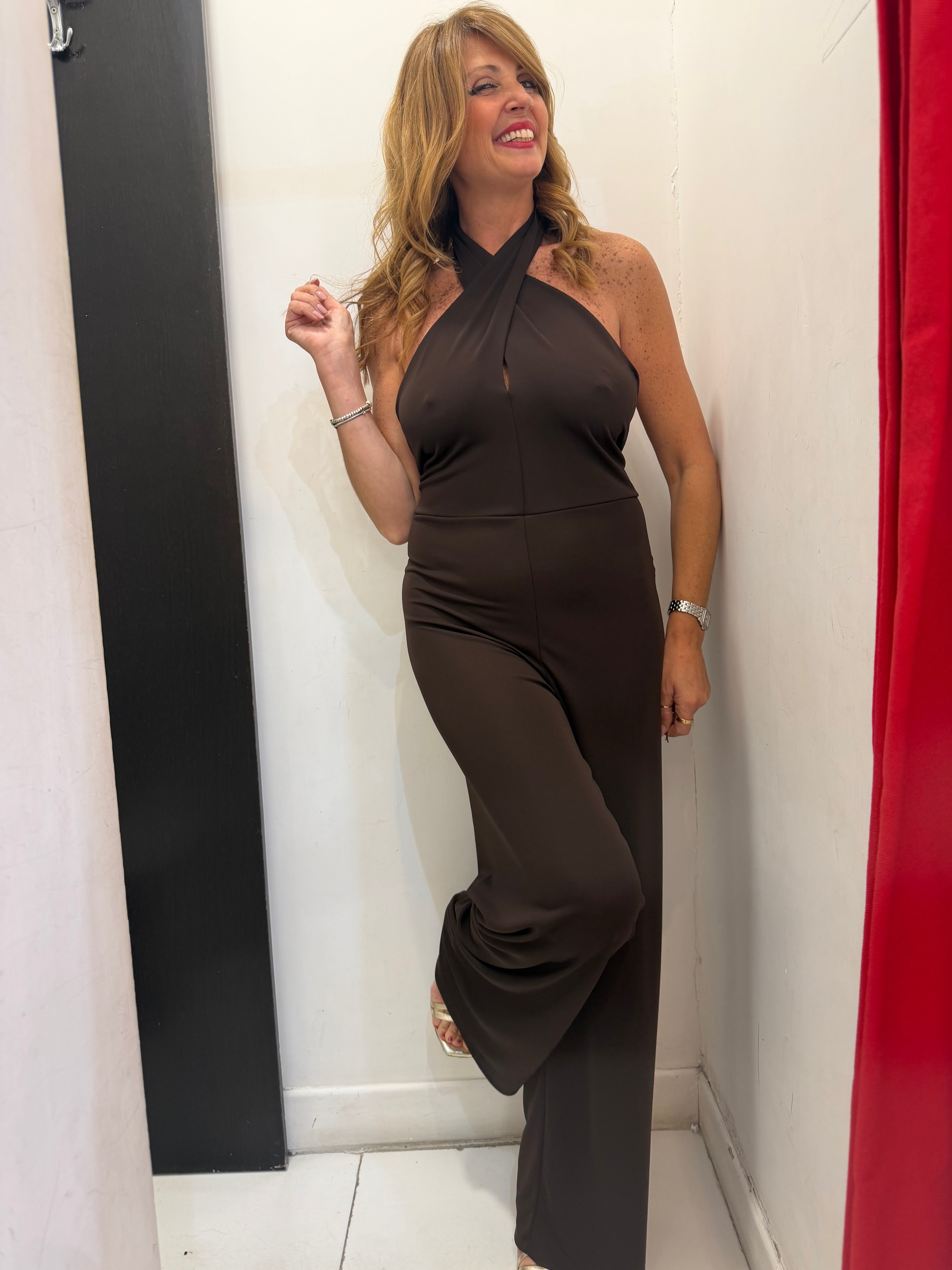 Tuta in lycra scollo all'americana Emisphere