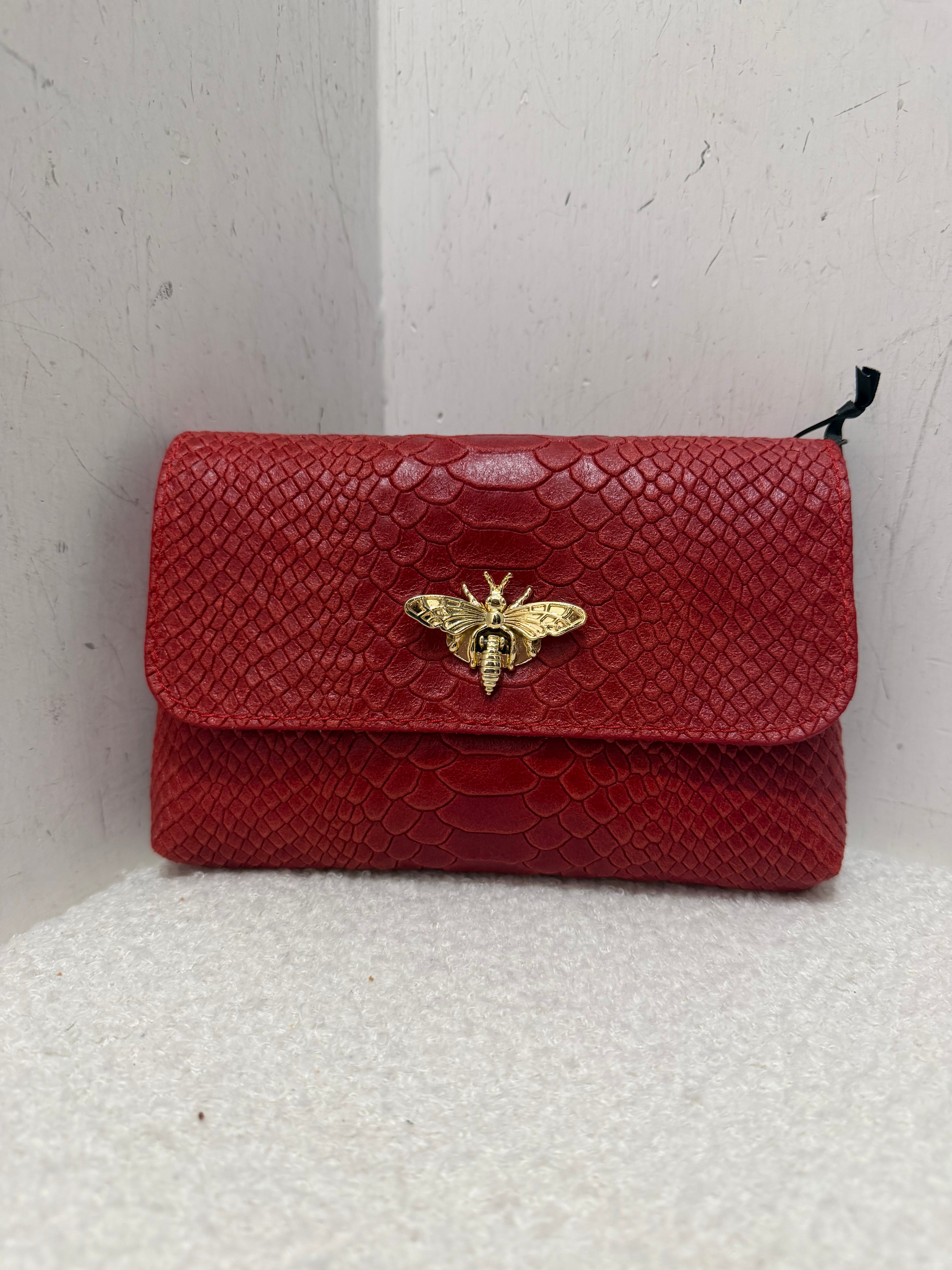 Pochette cocco con dettaglio Vespa Emisphere
