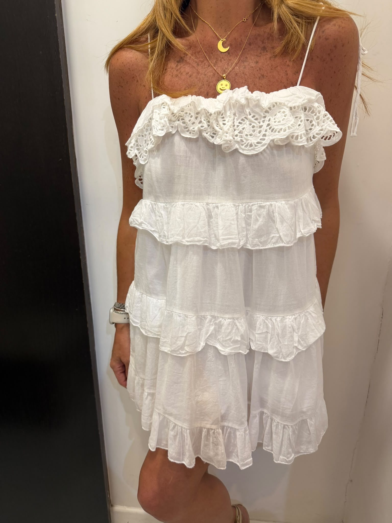 Mini dress in san gallo Emisphere