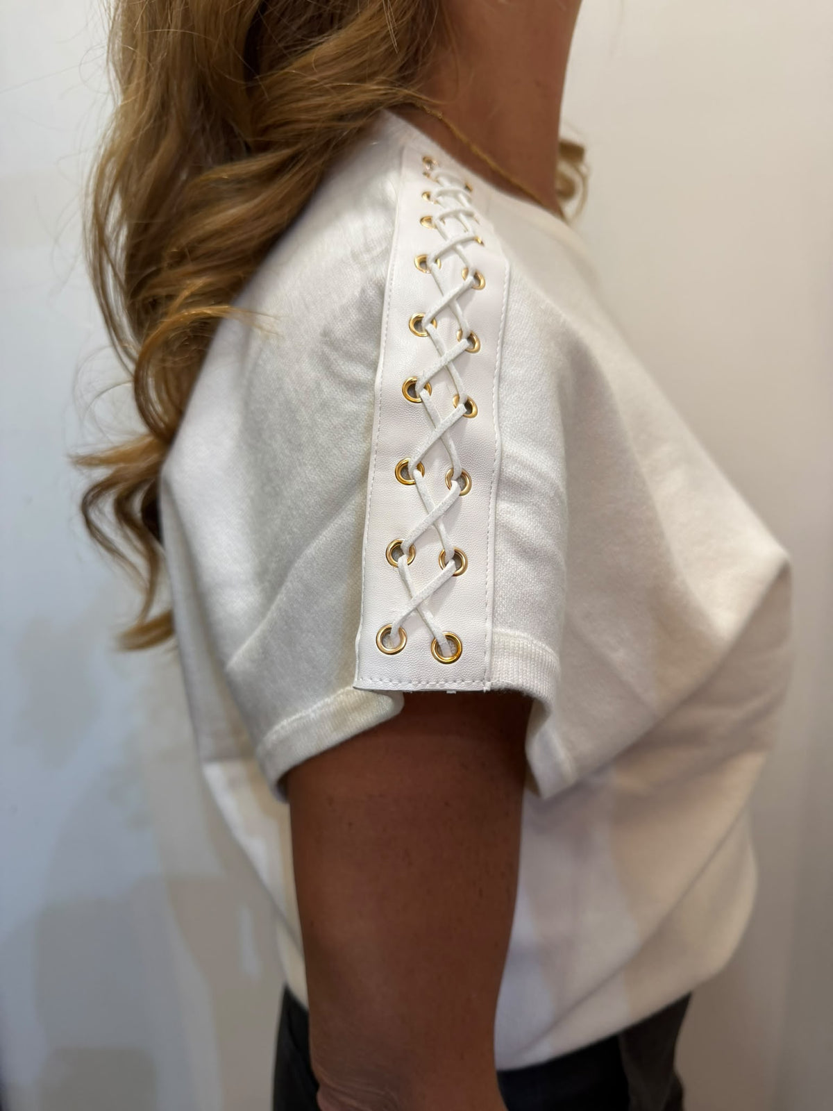Gilet con inserti in ecopelle stringato Emisphere