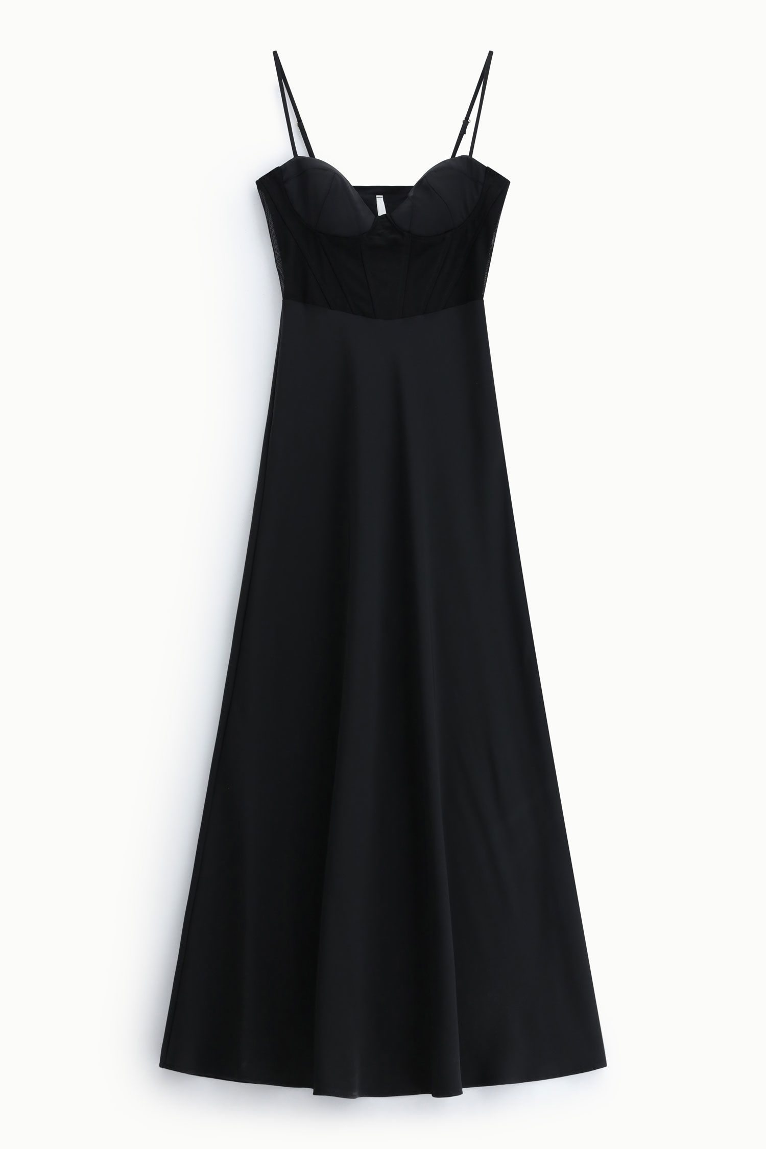 Abito lungo con bustier e spalline sottili Imperial